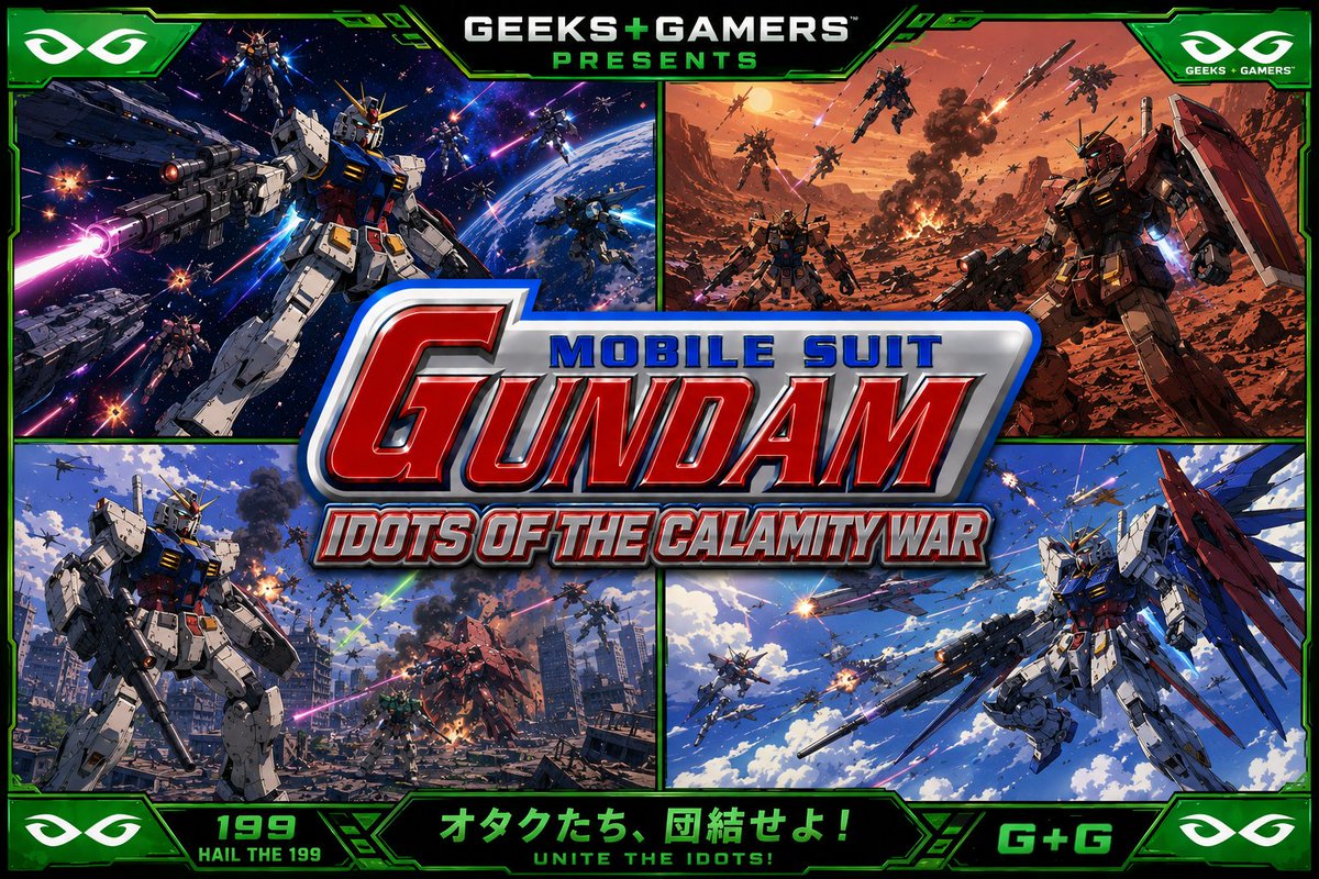 Tr33B3AR's tweet photo. Mobile Suit Gundam: IDOTs of the Calamity War pt.1 G+G #199 https://t.co/m7XaSDH01A