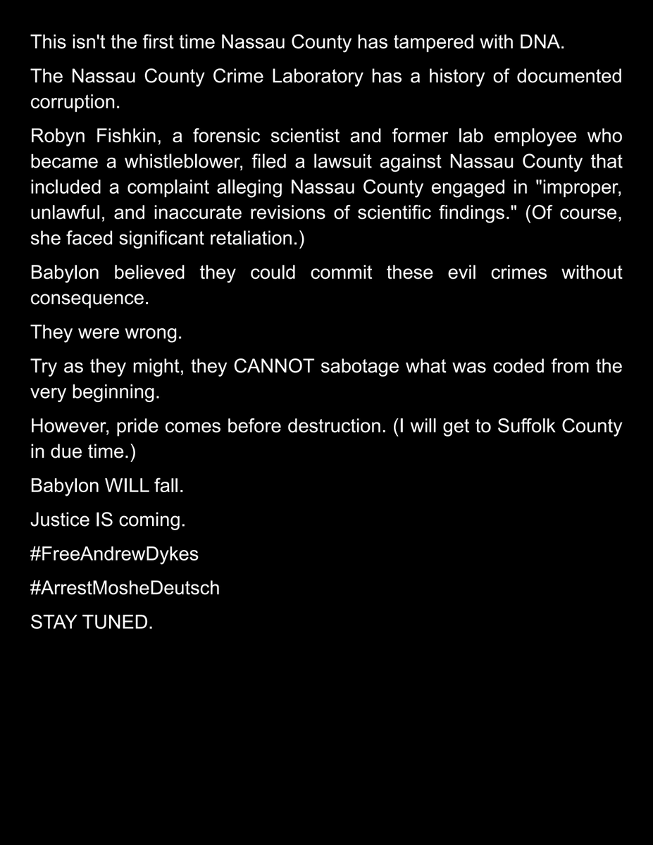 MurderNumber144's tweet photo. After several years of research, I finally cracked a significant portion of the hidden code in the Book of Esther. 👇

Justice IS coming.

#FreeAndrewDykes

#ArrestMosheDeutsch 

STAY TUNED. https://t.co/lSbUNcaAt4