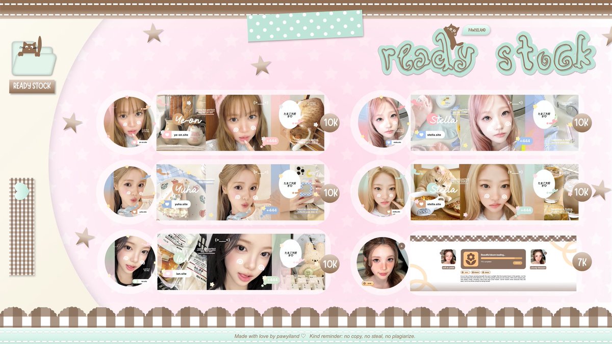 pawyiland's tweet photo. ✿ ˖ ꒰ help rt ꒱ #bealanja

냐옹이 왔당 ! ⡞⠳⣄⣀⣠⠞⢷ yiyi membawa layout ready stock < H2H, aespa, ive, illit, lsrfm > yang bisa kalian jemput sekarang juga, dari https://t.co/R1TmWeZYlm - https://t.co/Zsmv3gjRH9 😼 yuu jajank teman-timun 𑄝੭

cek alt ! @ after dm ya ❤︎ https://t.co/vsMfe9YLhU