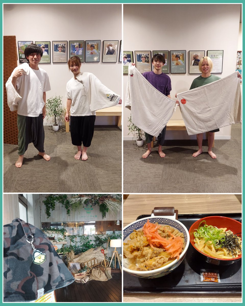 mt19761111's tweet photo. 先日(7/5)は～
おふろcafeハレニワの湯へ
6セット
☆新人アウフギーサー教育回
・キシネさん&amp;たっちー🔰
た⏩️しっかりと丁寧に
キ⏩️スムーズなタオルと投技
・隆司とユ～タ🔰
ユ⏩️ゆったりと大きく
隆⏩️後輩に見せつける先輩の力👀(笑)
サ飯➡️吉野家
★ハレ♨️でマッタリな休日でした☕😌 https://t.co/ryQ5m98mwh