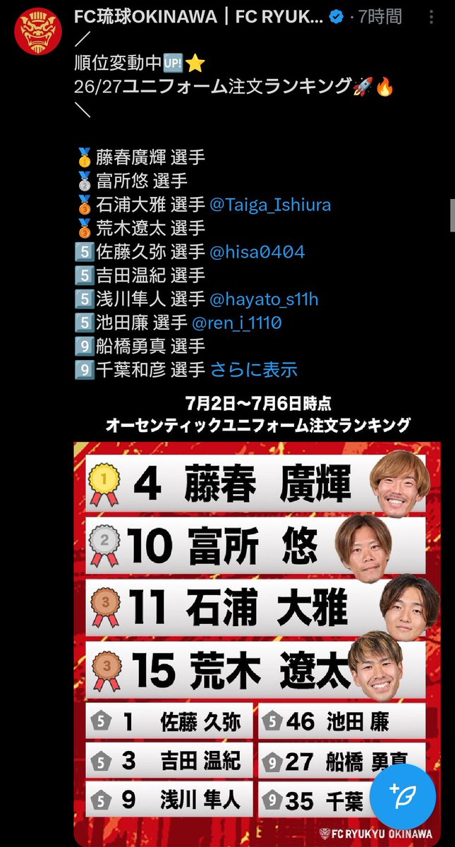 NBOcom's tweet photo. Jリーグユニフォームランキング https://t.co/arPzKgimFo