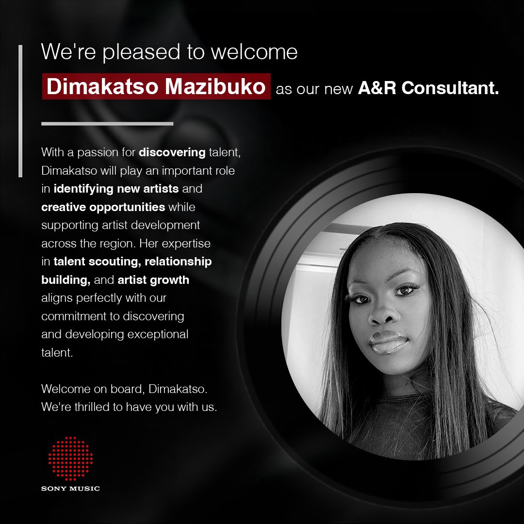 SonyMusicAfrica's tweet photo. Meet our new A&amp;R consultant @halfburntpotato 
Congratulations on joining the team 👏🏾! https://t.co/rtKHKX296C