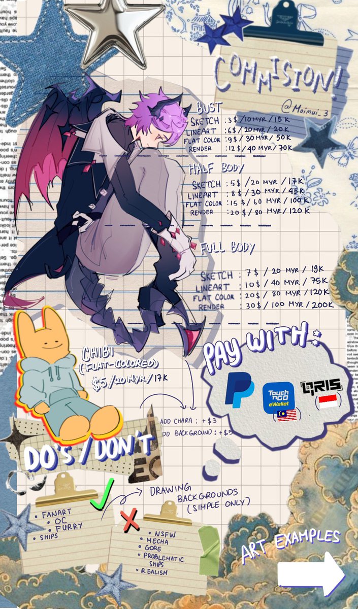 moi! (comms open) tweet media