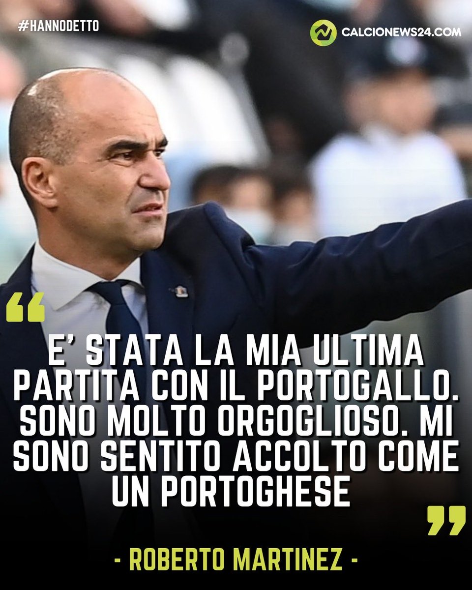 CalcioNews24's tweet photo. 🇵🇹 Per #Martinez quella disputata è stata davvero l’ultima partita con il #Portogallo, un momento carico di emozione e consapevolezza
❤️ Il tecnico si è detto #orgoglioso del percorso vissuto e dell’accoglienza ricevuta, sentendosi trattato come un #portoghese
#calcionews24 https://t.co/mLg1jc9Uml
