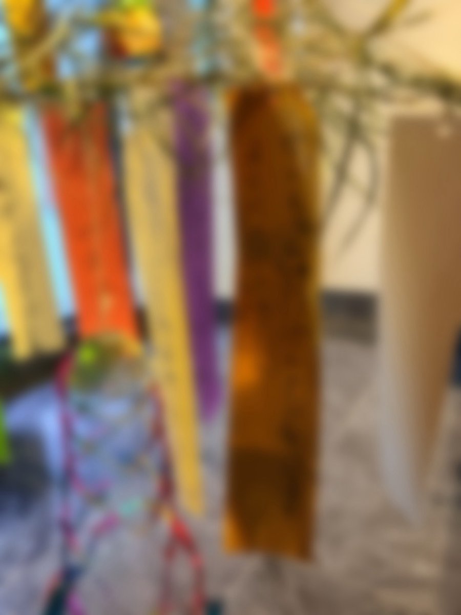 TaekoZama's tweet photo. 七夕ですね🎋
我が家は双子の一人が入院になってしまい病院と家の往復でバタバタ。そういえば双子は生まれて初めて半日以上離れ離れになってしまった…よりによって七夕に😭長女が短冊に「◯◯ちゃんがげんきになりますように」と書いてくれました😌来年は3人揃って七夕パーティーしようね💫 https://t.co/5bLV6St8Aq