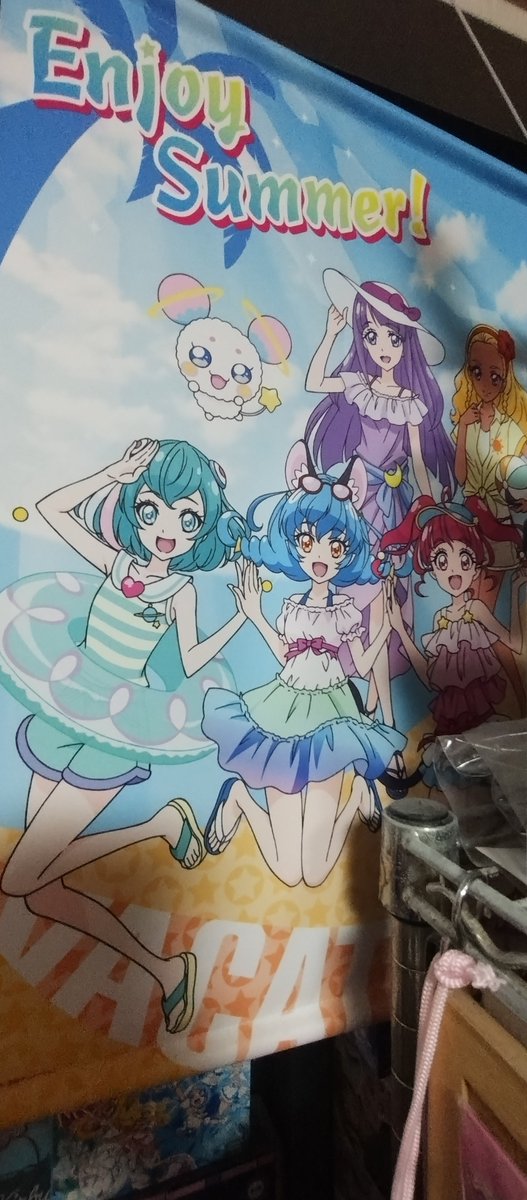 BOLCA_MARCY's tweet photo. #羽衣ララ生誕祭2026
#キュアミルキー
まだ名古屋にプリストがなかった時代
オアシス21に期間限定でプリストが来たんじゃよ

おじさんは開店2時間前に並んでタペストリーをゲットしたんじゃ

BANDAIさんよ、HUGプリが中途半端で止まっているが、スタプリのshfiguartsも待っているからな。 https://t.co/unfZCyX7FG