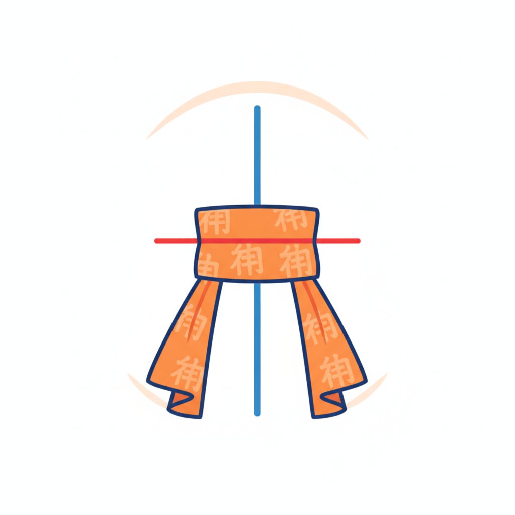 kanjipalaceapp's tweet photo. 帯 (おび; タイ) = belt, sash, zone.

A cloth (巾) is fashioned to become a belt. It effectively covers (冖) and wraps around a vertical line (｜) representing a person, fastening them at the horizontal line (一) of their waist. This simple cloth (巾) now functions as a crucial belt.

EXAMPLE WORDS
sash, belt (for kimono) = 帯 (おび)
mobile phone = 携帯電話 (けいたいでんわ)
time zone, time slot = 時間帯 (じかんたい)

EXAMPLE SENTENCES
着物の帯を締める。
きもののおびをしめる。
I tie the kimono sash.

携帯電話を使います。
けいたいでんわをつかいます。
I use a mobile phone.

彼は笑顔を帯びている。
かれはえがおをおびている。
He is smiling.