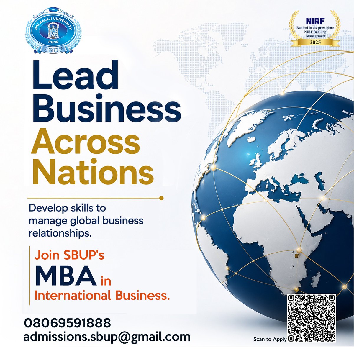 BIIB_PUNE's tweet photo. Business today is global. So should your education. 🌍

Build the skills to manage international markets, cross-border operations &amp; global business opportunities with an MBA in International Business.

Admissions Open. Start your global journey today.

Enquire Now for SBUP's MBA. https://t.co/gbOPA0XM2e