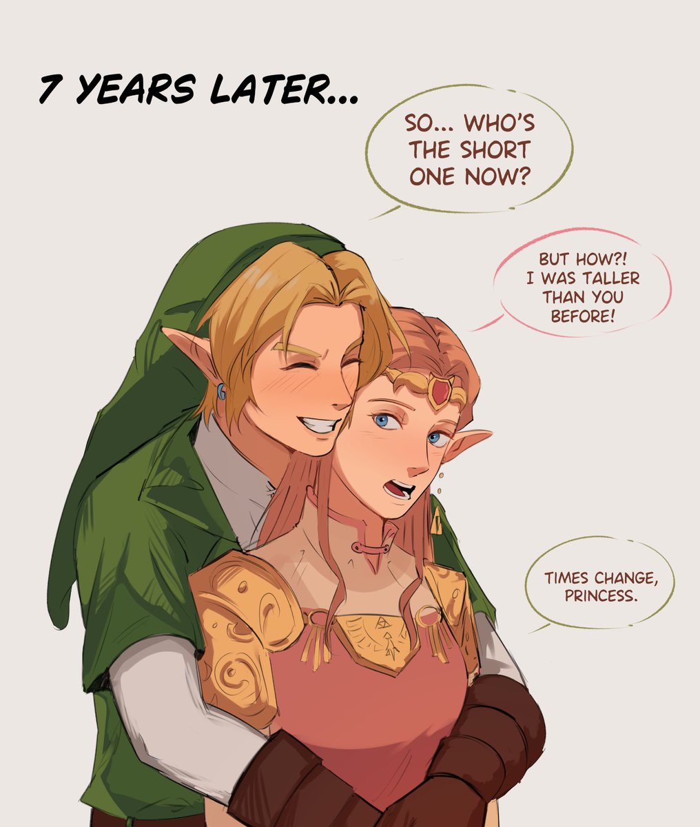 C4rr0tzzz's tweet photo. I love the fact that Link was shorter than Zelda when they were kids and now he's taller than her

#zelda #zelink #oot https://t.co/tr66u28frG
