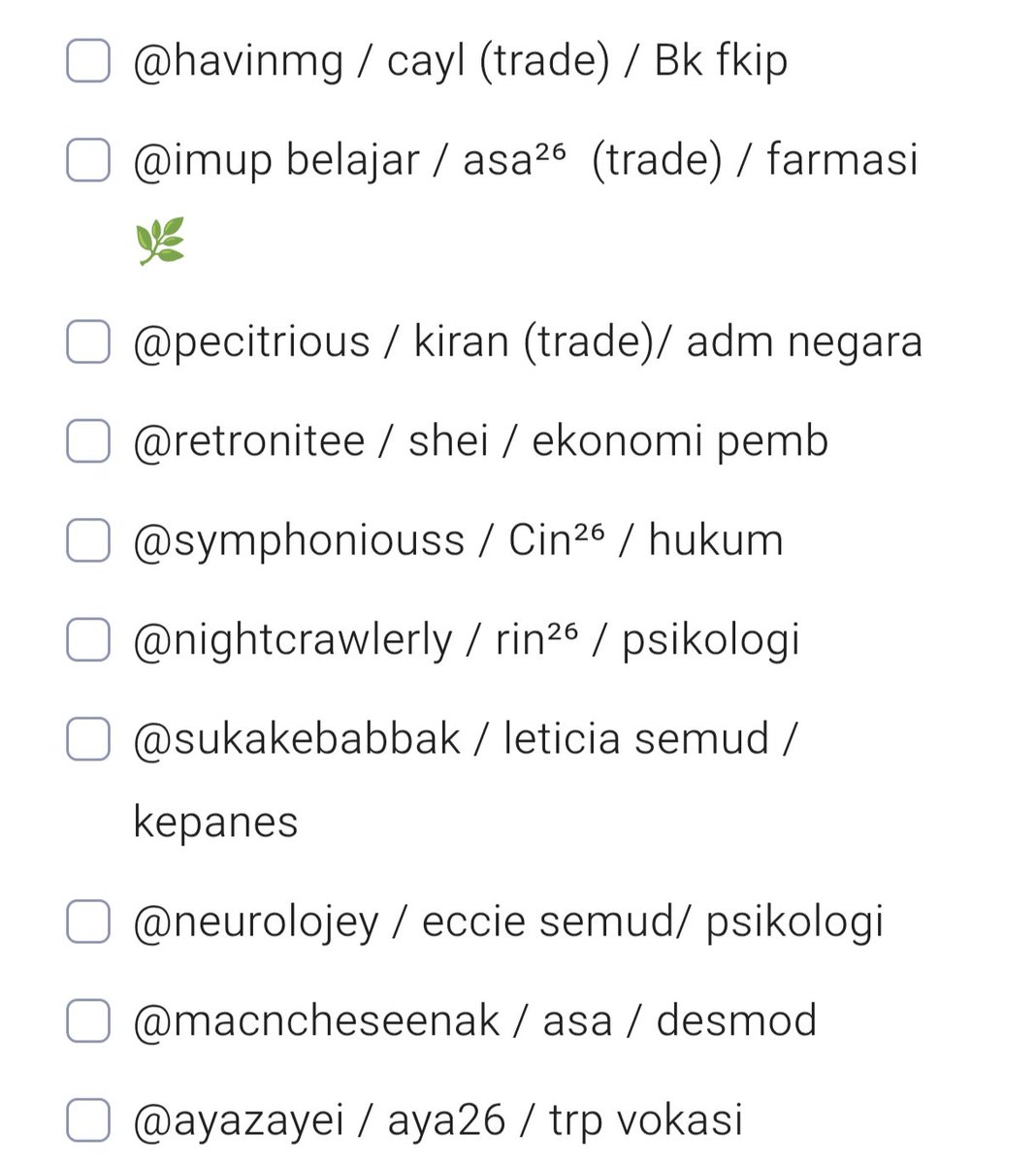 remillepsyches's tweet photo. hii guys izin update list yaa lmk kalau ada yg udah reply tapi belum aku list 

makasih semua udah minat sama sticker akuu, selamat bertemu di pkkmb 🫶💖 https://t.co/AC7zYq6VMT