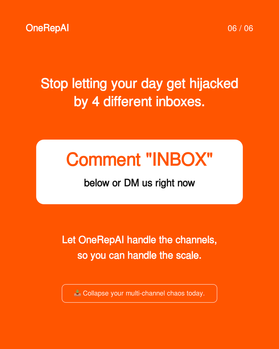 onerep_ai's tweet photo. If you're trying to manage email, SMS, social, and web without a unified strategy, this breakdown is for you.

Swipe left to learn how to escape the trap and build a strategy that actually converts. ➡️ https://t.co/FmhUGMtF1s