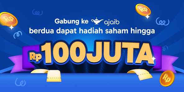 codens21's tweet photo. Hai! Aku mau bagi hadiah buat kamu 🎁 Aku pakai Ajaib buat investasi &amp; trading semuanya dalam satu aplikasi.  Kalau kamu daftar pakai kode cdencqk8 dan lakukan transaksi pertama, kamu PASTI langsung dapat 1 lot saham terpopuler 🎉 Daftar di sini ya 👉 https://t.co/bUvfnKpKBR https://t.co/XV1bRCcMuq