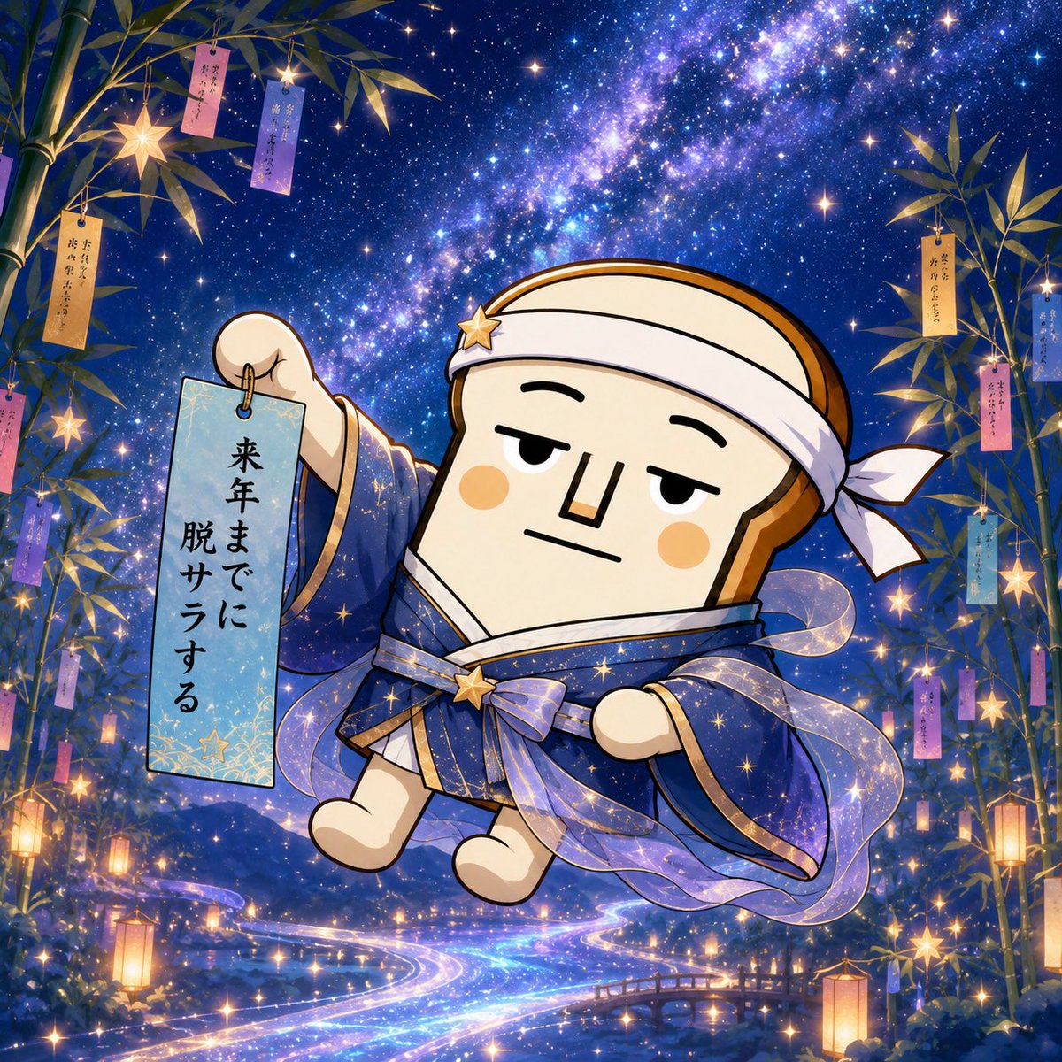 colt_ai's tweet photo. 今日は七夕！
あぷるんさんのプロンプト綺麗にできたので
出しちゃいます笑 https://t.co/UOytoWcS4S