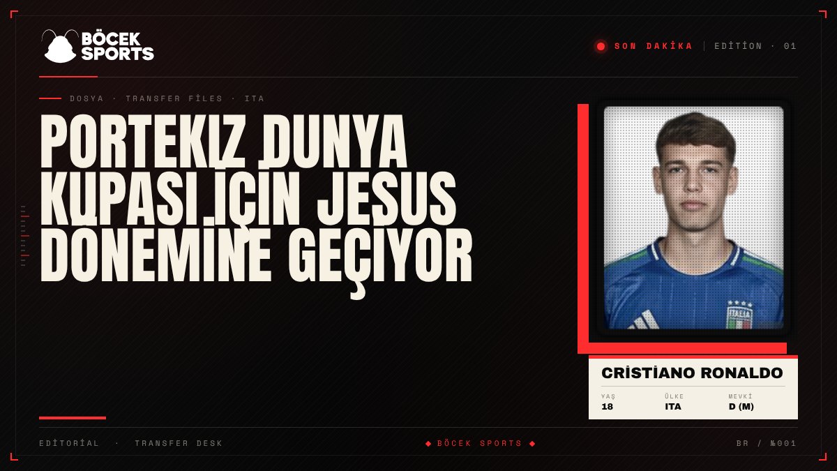 BocekSports's tweet photo. Portekiz Dünya Kupası İçin Jesus Dönemine Geçiyor

İddiaya göre Portekiz milli takımı Dünya Kupası'nda Jorge Jesus yönetiminde yeni bir döneme hazırlanıyor. Ronaldo'nun hakim olduğu dönemin geride bırakılması hedefleniyor. Resmi bir açıklama henüz yapılmadı.

(Kaynak: lequipe) https://t.co/4B6SpqPX6U