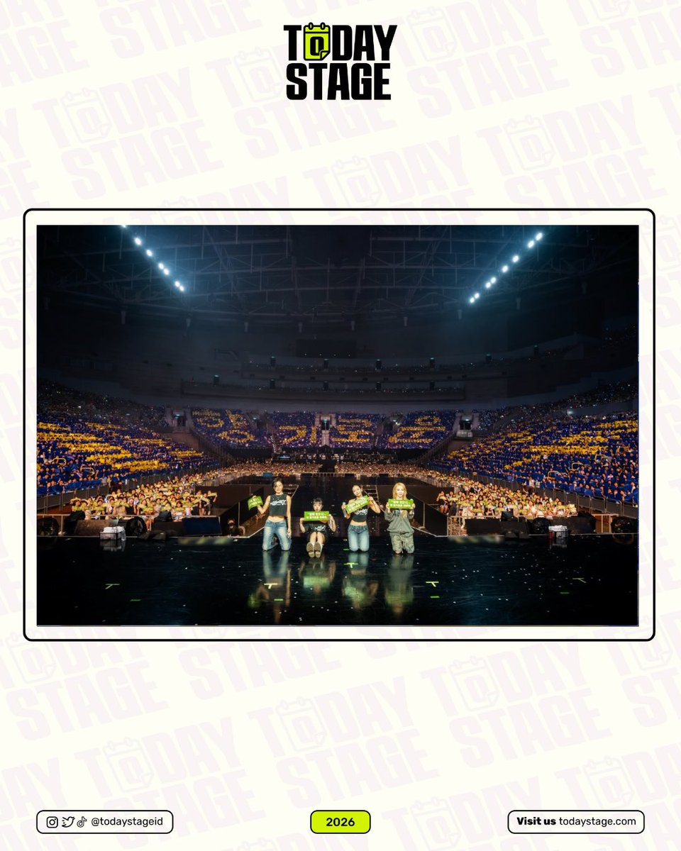 todaystageid's tweet photo. Kaohsiung sudah dibuat bernyanyi bersama. Selanjutnya... Jakarta? 👀💚

MAMAMOO baru saja membuka 2026 WORLD TOUR <4WARD> dengan penampilan yang meriah di Kaohsiung. Kini, giliran MOOMOO Indonesia yang bersiap!

📍 NICE PIK 2
📅 19 September 2026 https://t.co/vHvLJUf9dt