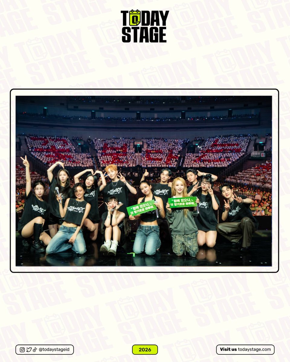 todaystageid's tweet photo. Kaohsiung sudah dibuat bernyanyi bersama. Selanjutnya... Jakarta? 👀💚

MAMAMOO baru saja membuka 2026 WORLD TOUR <4WARD> dengan penampilan yang meriah di Kaohsiung. Kini, giliran MOOMOO Indonesia yang bersiap!

📍 NICE PIK 2
📅 19 September 2026 https://t.co/vHvLJUf9dt