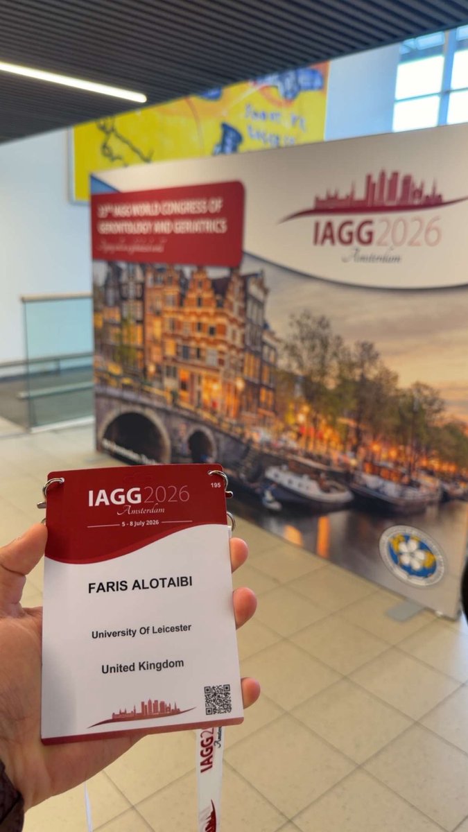 iFar1s's tweet photo. From Amsterdam 🇳🇱, I had the opportunity to present the findings of one of my PhD studies, “The Interaction Between Frailty and Patient Characteristics and Its Association with Hospital-Related Adverse Events in Older Adults,” at the International Association of Gerontology and Geriatrics conference IAGG 2026. 

Many thanks to my supervisors and co-authors for their invaluable guidance and support throughout this work.