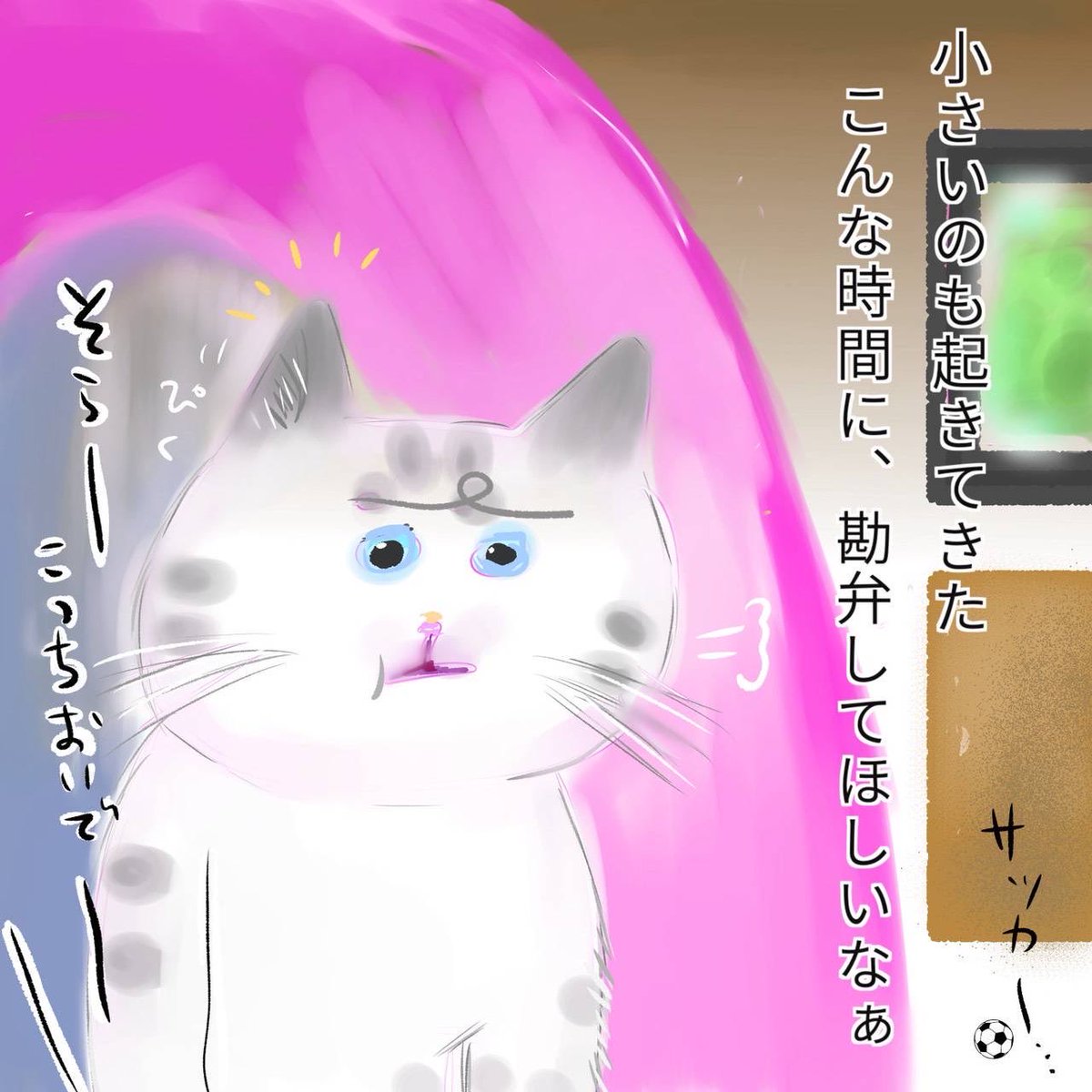 gM6mF6Ye8orX3u4's tweet photo. ワールドカップ　　#こわがりねこのそら　#ねこ　#ねこかつ　#保護猫　#cat #猫のいる暮らし   #漫画がよめるハッシュタグ　#マンガ　#2026年　#7月　#ねこカフェ　#キャット　#ワールドカップ #wc https://t.co/pgiRao0PJb