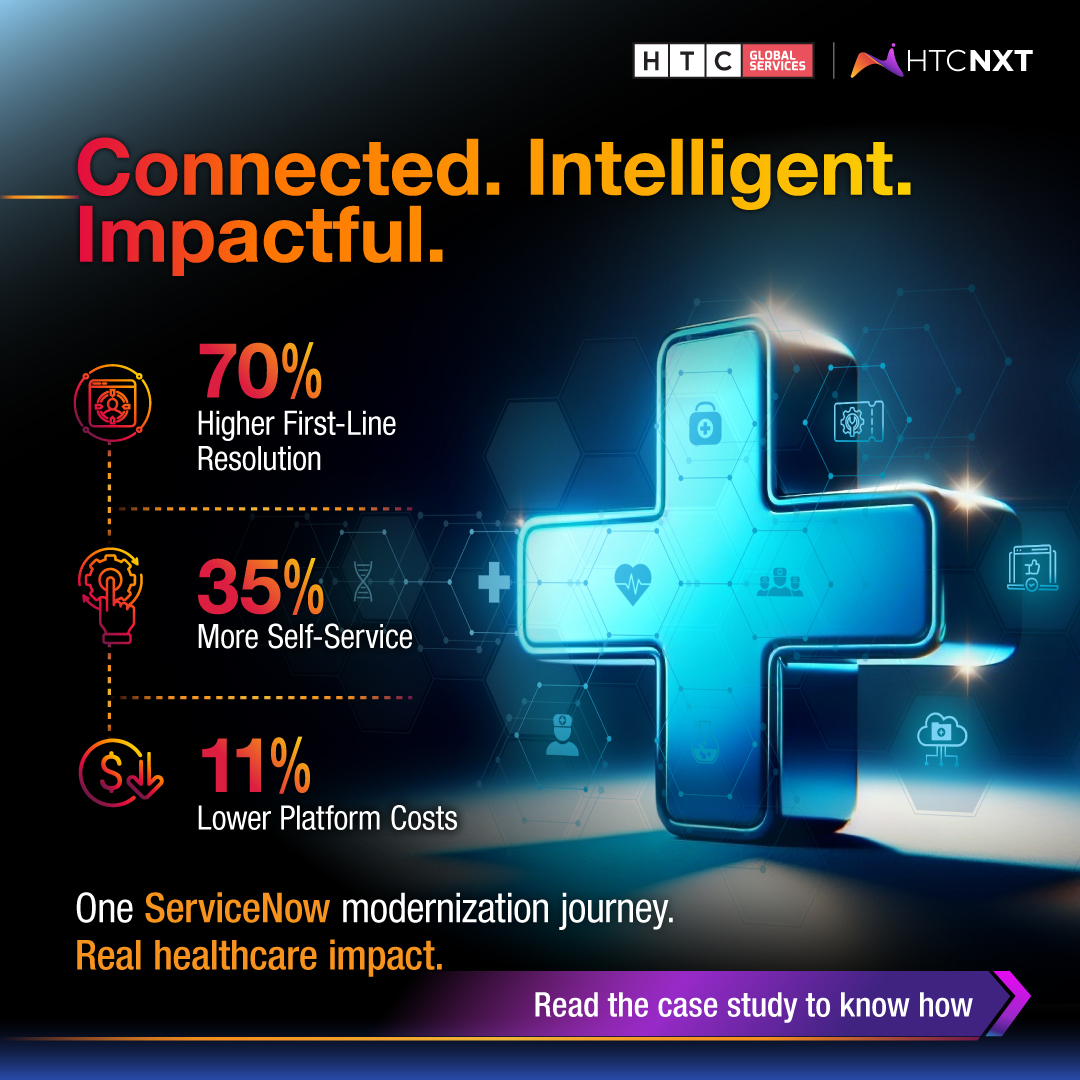 HTCInc's tweet photo. Healthcare IT transformation starts with smarter service operations. Learn how HTC helped build a scalable, future-ready ServiceNow platform for a leading U.S. healthcare provider.

Read the case study: https://t.co/lIAicZDJp2

#HealthcareIT #ServiceNow #HTCGlobalServices https://t.co/oUfxP6txbZ