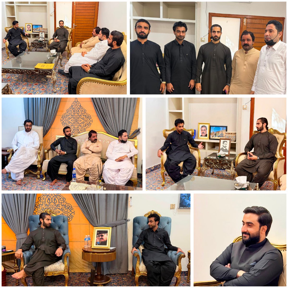 MahammadBezanjo's tweet photo. Mahammad Bezanjo and his Gwadar delegation met Advisor Nawabzada Ameer Hamza Zehri at Jhalawan House Quetta.They discussed regional and party affairs. The delegation included Jameel Zehri, Zakir Raza and Hakeem Majeed,with Haji Salahuddin and Mir Khan Muhammad Zehri also present. https://t.co/DXTxtvoV9o