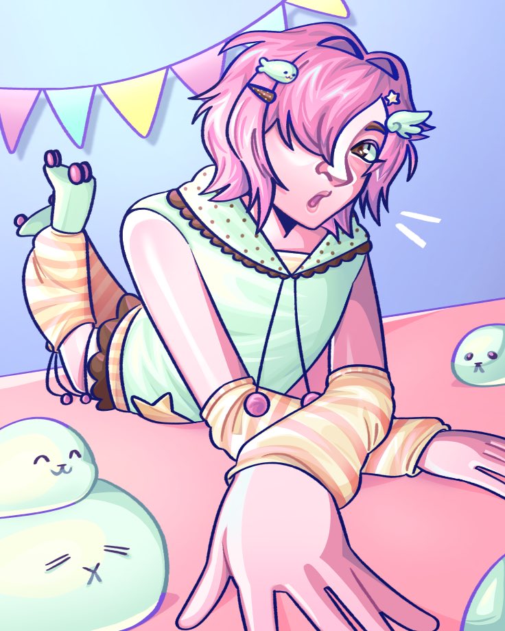 marsh_Potatoes's tweet photo. artfight attack for @tsusealyangel ! saw that it was their first artfight and since theyre such a big art inspo for me + made my most favoritest mizisua arts + CUTE PASTEL SEAL CHARACTER i just had to draw. aur aur aur 🦭 https://t.co/88FH7qEzbC