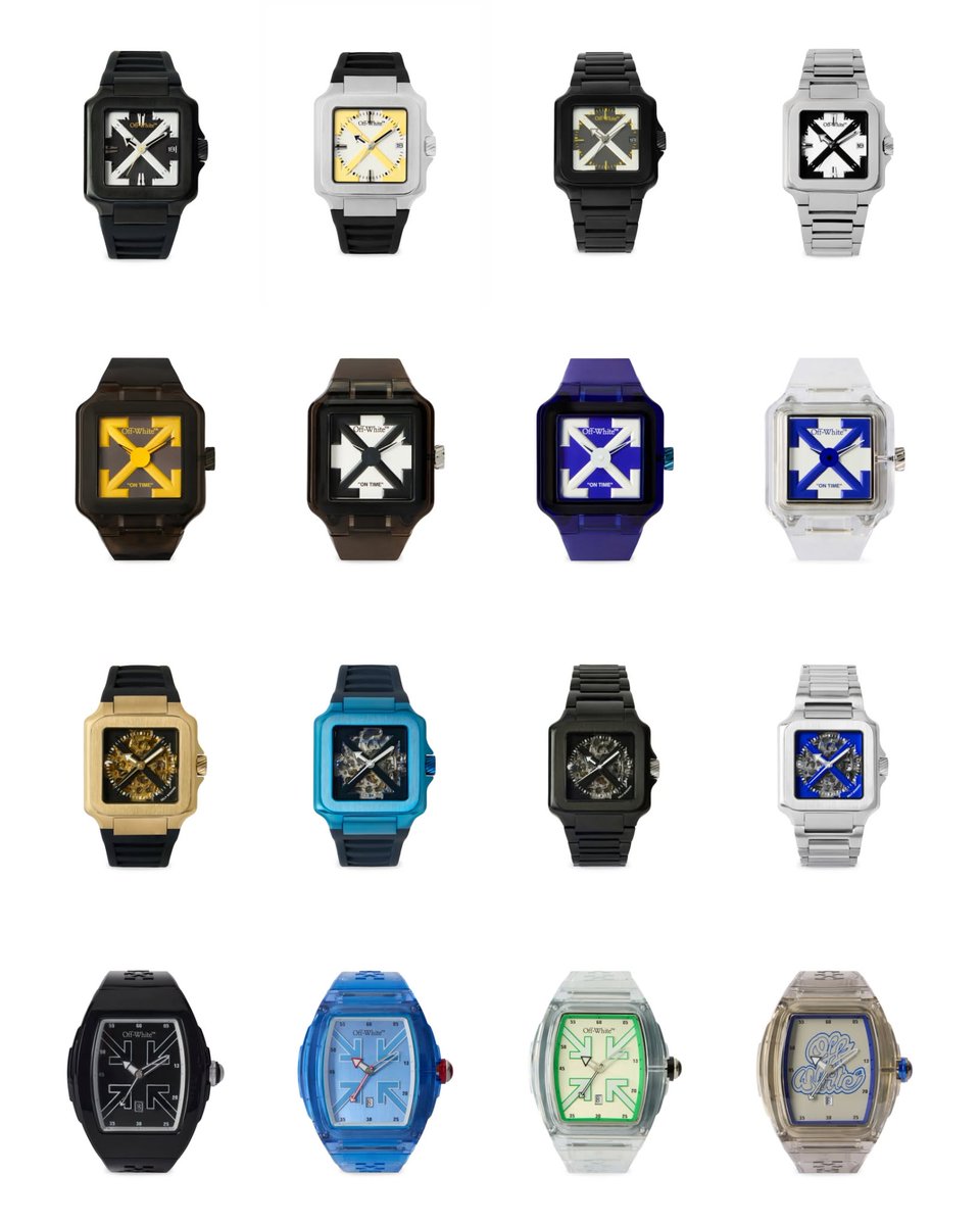 fullress's tweet photo. Off-White 初となるるウォッチコレクション「TIME」が2026年 7/7 発売 (オフホワイト タイム)

https://t.co/ENX3v8h73G https://t.co/1jyEnybUC5
