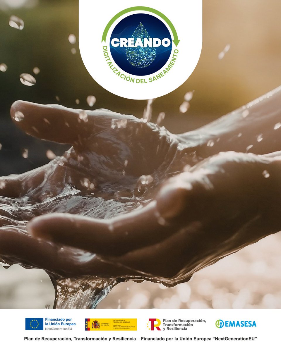 emasesa's tweet photo. Nace #CREANDO
El proyecto de #EMASESA para transformar el saneamiento en Sevilla.
🚀 Digitalización
🤖 IA
🌍 Resiliencia
Un paso hacia una gestión del agua más eficiente y sostenible.
🔗 https://t.co/nuL2NpkHel
#InteligenciaLiquida #TuAgua https://t.co/0EbQ5uYwY1