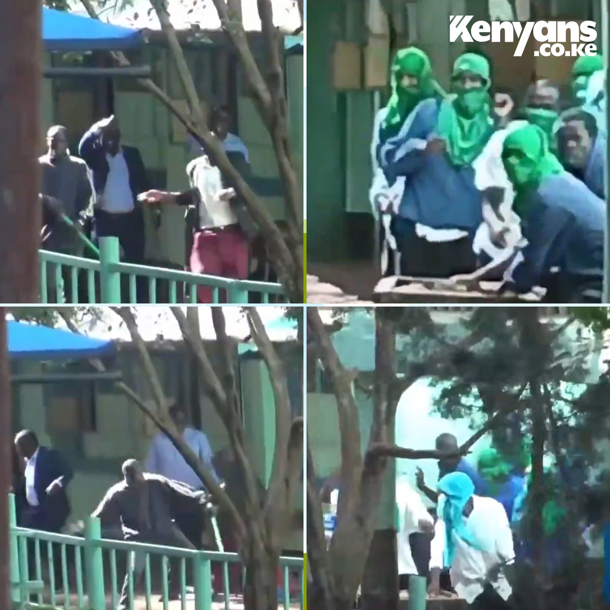 Kenyans's tweet photo. Students and teachers at Nyabisabe High School pelt each other with stones over appointment of new principal https://t.co/NJePmbyxCI
