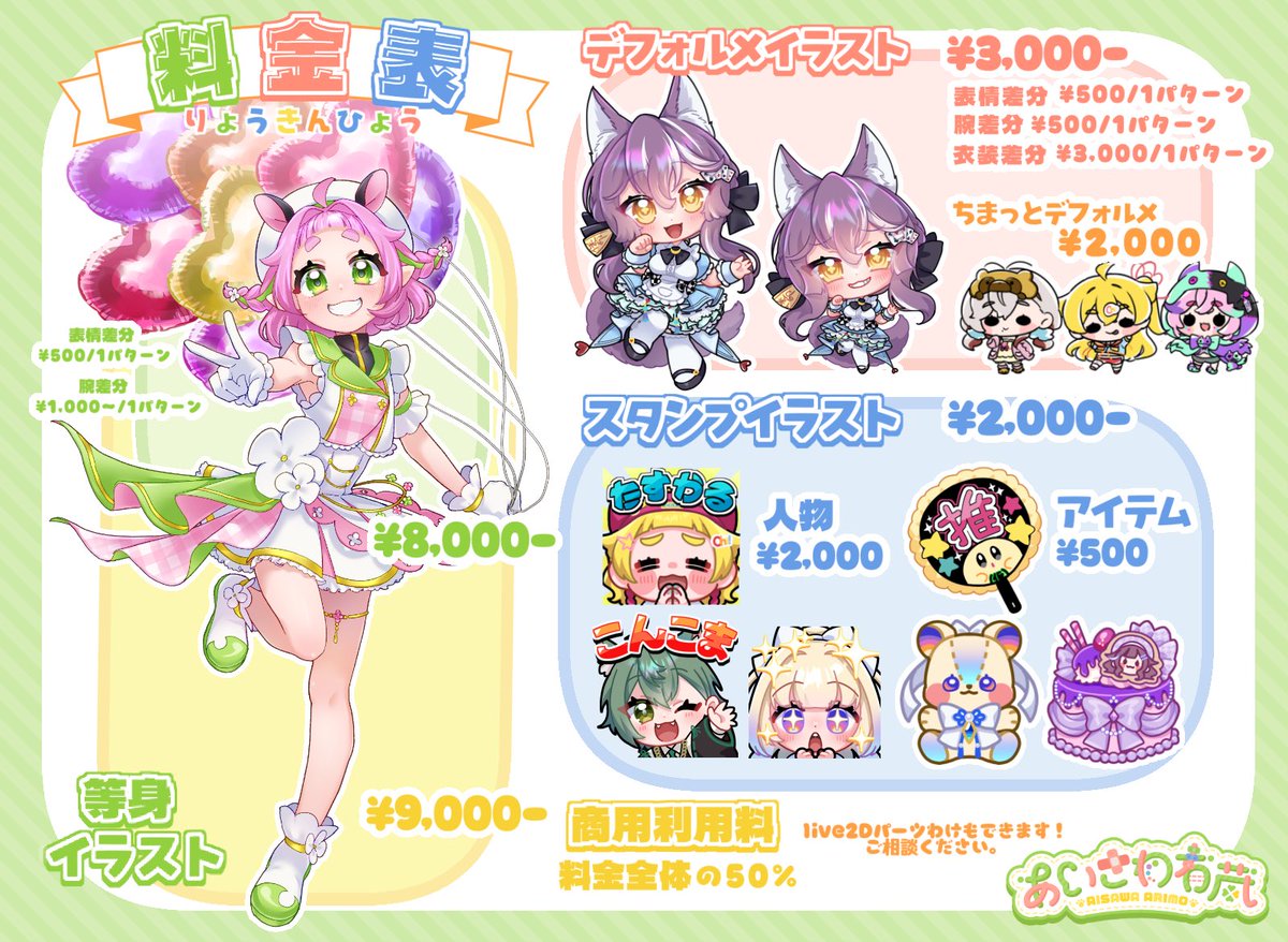 arimo922_com's tweet photo. 【固定】
個人様・企業様・ご新規様問わずイラスト制作のご依頼をお受けしております

目を惹く等身イラスト、可愛いデフォルメイラストが得意です！
サムネイル用イラスト/グッズ/バッジ・スタンプ等々お任せください✨

ꕥご依頼について
https://t.co/oauCpNATMy https://t.co/m4l1RmWdpd