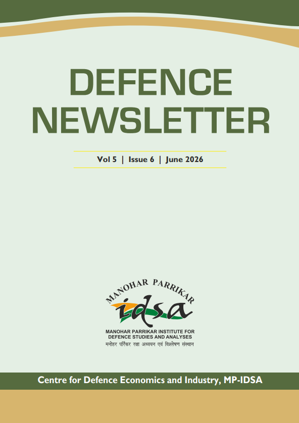 IDSAIndia's tweet photo. MP-IDSA Defence Newsletter
CURRENT ISSUE | JUNE 2026  

https://t.co/t0nGSTjMXd https://t.co/Rm74QbfJjx
