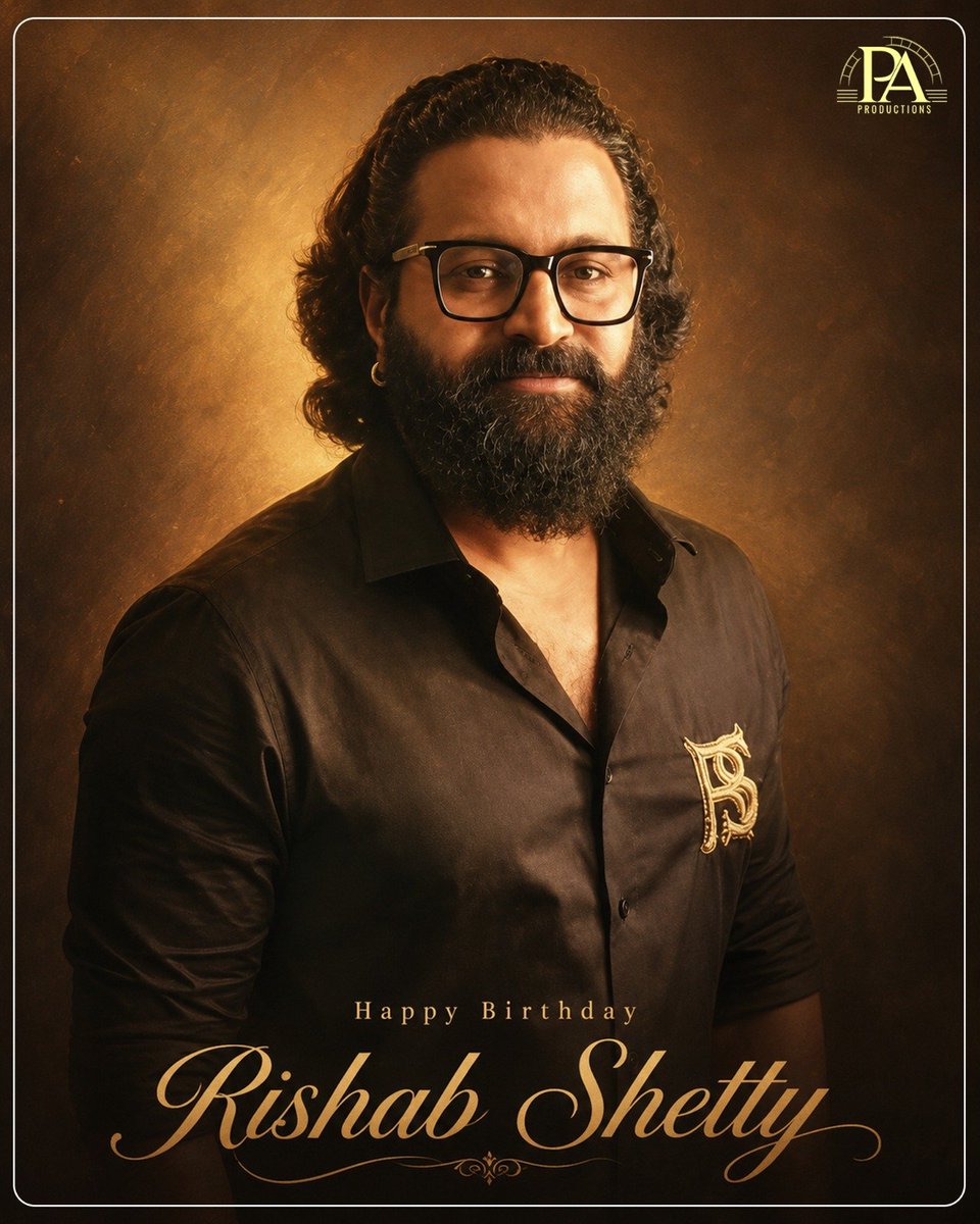 paproductionsin's tweet photo. A storyteller. A performer. A true pride of Kannada cinema. β€οΈ
Happy Birthday, @shetty_rishab Wishing you good health, happiness, and continued success. πβ¨
#HappyBirthdayRishabShetty #HBDRishabShetty #PAProductions https://t.co/qWiSQVQp79