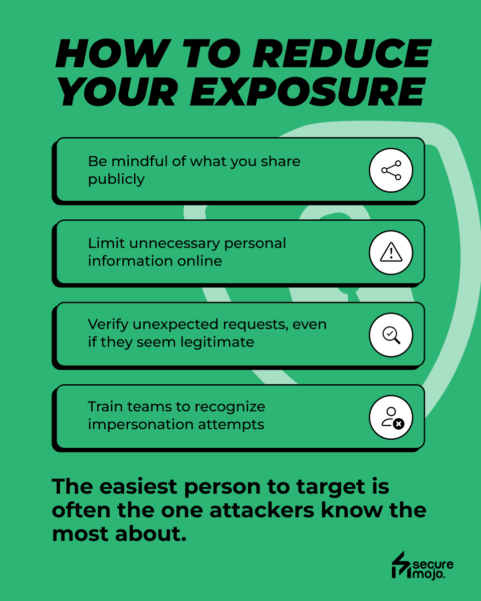 SecureMojo's tweet photo. Cybercriminals don't attack businesses first.
They often research the founder before making their move. 👀 

#SecureMojo #Cybersecurity #OnlineSafety #SessionHijacking #AccountSecurity #FounderSecurity #ExecutiveProtection #DigitalIdentity #didyouknow https://t.co/hMx2094FCs