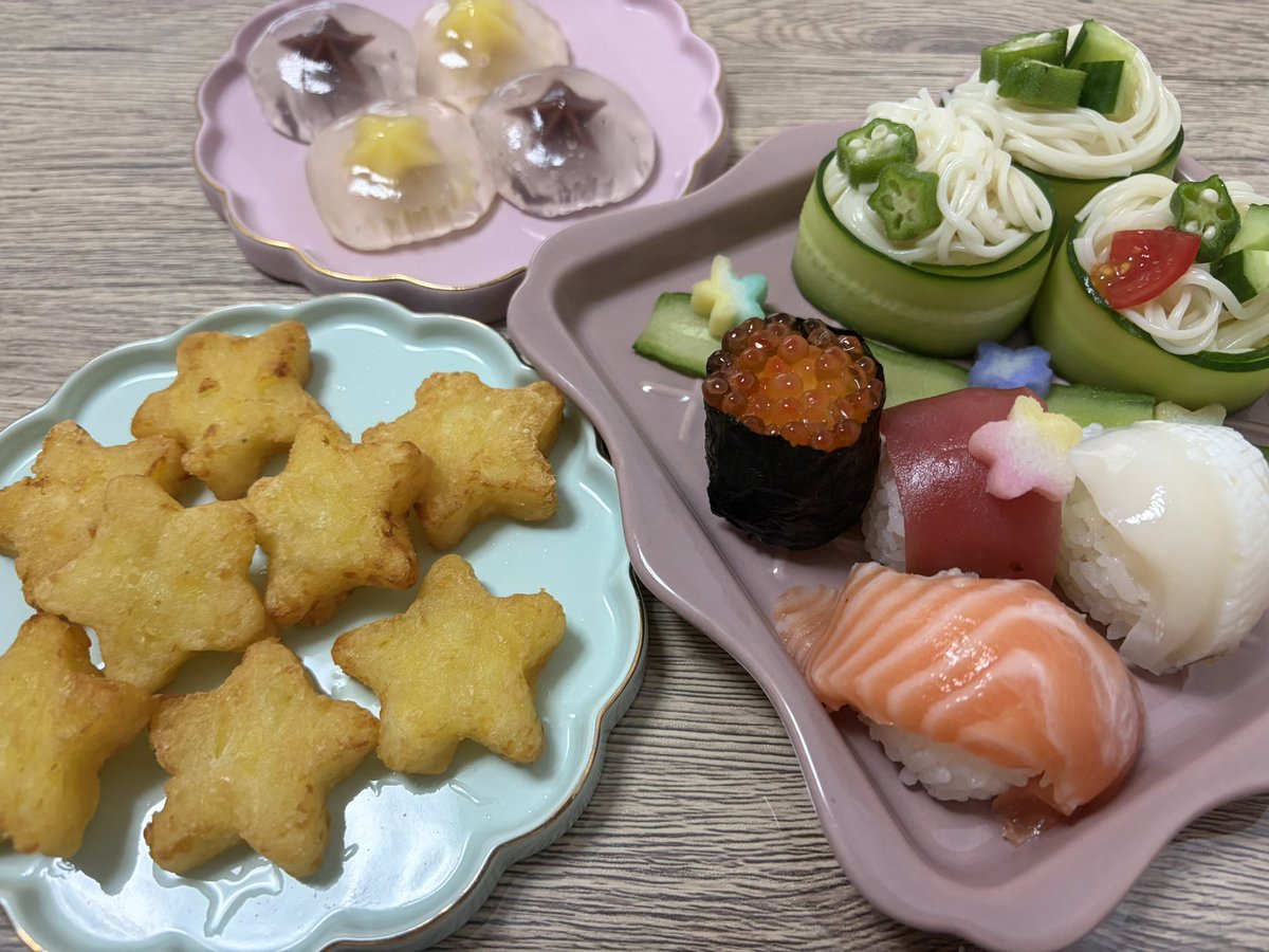 七夕でままが作ってくれた🎋 七夕のお願い🎋 れいあくらいの身長を