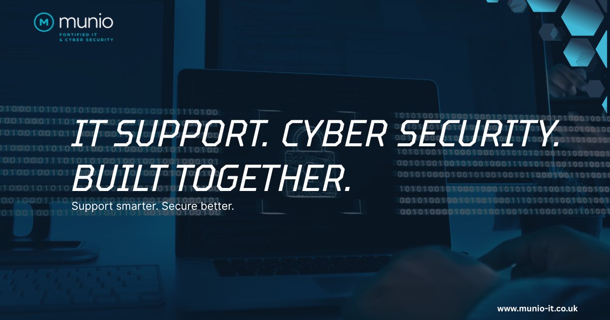 Munio_IT's tweet photo. IT support without cyber security is no longer enough.
Modern businesses need both—built together.
At Munio, we combine proactive IT support with robust cyber security to keep your business protected, productive and prepared.
https://t.co/YhB1rXqtJ0
#ITSupportUK https://t.co/HW4ACgmGU6