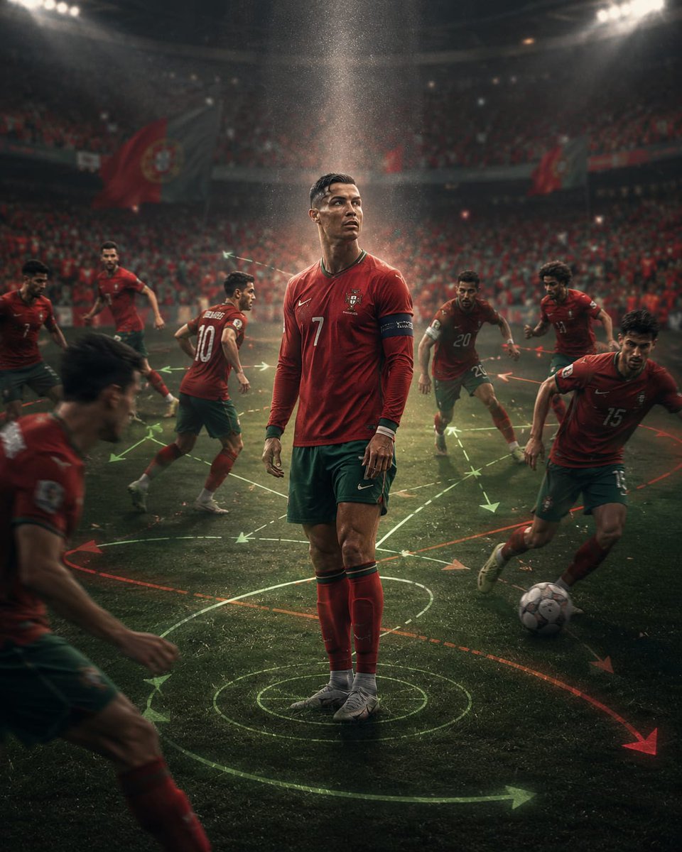 ElyaneTalk's tweet photo. 🔴- حين صار اسم رونالدو أكبر من هوية البرتغال.

لم تكن فكرة اعتزال كريستيانو رونالدو بعد مونديال 2022 مبنية على أنه انتهى. بل لأن 2022 كانت لحظة نادرة لسبب آخر ؛ بعدها كان الخروج الأنسب لرونالدو هو نفسه الخروج الأنفع للبرتغال.

كانت البرتغال تستطيع حينذاك أن تفتح سؤال ما بعد كريستيانو بوضوح ؛ أي فريق نريد أن نكون الآن؟

بعد 2022 افترقت المصلحتان.

ما يحفظ رمزية رونالدو صار يؤجّل وضوح هوية منتخب البرتغال.

منذ تلك اللحظة، لم تعد البرتغال تعرف هل تبني الهجوم حوله، أم تبدأ بناء ما بعده. لا هي خدمته كاملًا، ولا هي تحررت منه كاملًا.
بقيت في منطقة مترددة بين الاثنين.

ولهذا كان حوار روبن دياز وكواريزما أمس كاشفًا جدًا.

دياز تحدث عن غياب مفهوم لعب جماعي موحّد بين لاعبي البرتغال. كواريزما ردّ عليه بالعمق، بلياو، نيتو، فرانسيسكو، واللاعبين القادرين على المواجهة الفردية وكسر الدفاع.

ظاهريًا كانا يختلفان حول طريقة اللعب، لكنهما في العمق كانا يطرحان السؤال نفسه : أي برتغال نريد أن نكون؟

في قلب هذا السؤال يوجد رونالدو، ومع ذلك لم يُذكر.

دار النقاش حول عقم الهجوم، حول الاستحواذ، حول الأجنحة، حول غياب الفكرة الجماعية، لكن اسم اللاعب الموجود في مركز الهجوم ظل خارج التسمية.

قد يكون ذلك احترامًا لليلة وداع، وقد يكون حذرًا من المساس بالرمز. لكنه في الحالتين صمت معبّر : هزيمة البرتغال رُويت من محيطها، ولم تُروَ من مركزها.

وهذا هو جوهر المأزق.

وجود رونالدو لا يلغي العمق بمنتخب البرتغال، لكنه يجعله عمقًا ناقصًا : أجنحة تريد الركض خلف الدفاع، ومركز هجوم لم يعد يشاركها الإيقاع نفسه.

لذلك يبدو استحواذ البرتغال عقيمًا، لا لأنه بلا موهبة، بل لأنه محكوم بتناقض داخلي : فريق يريد أن يكون حديثًا، سريعًا، ومتحركًا، لكنه مجبر على اللعب مع ثقل تاريخي لا يمكن التعامل معه كخيار عادي.

بعد 2022، لم يعد بقاء رونالدو يطرح سؤالًا عن قيمته الفردية، بل عن كلفة حضوره على شكل وهوية الفريق.

كان يمكن أن يربح الطرفان معًا باعتزاله حينذاك : رونالدو يكتب نهايته بيده، والبرتغال تبدأ مستقبلها بوضوح، خاصة مع نضج وانفجار أسماء مثل فيتينيا، نيفيز، نيتو، وبرونو في السنوات التالية.

لكن استمرار رونالدو إلى مونديال إضافي أجّل السؤال بدل أن يحسمه. لم تعد البرتغال تناقش فقط قيمة كريستيانو، بل صارت تناقش شكل الفريق كله بوجوده.

لاحظ بول سكولز ما سمّاه لغة جسد متحفظة بين لاعبي البرتغال حول رونالدو.

قد يكون محقًا وقد لا يكون ؛ قراءة النوايا من لغة الجسد تظل ظنّية. لكن ما لا يحتاج إلى قراءة نية هو الأبسط والأمتن : بروفايل لا يجد موضعه الطبيعي داخل بنية الفريق يُنتج هذا الأثر دون حاجة إلى افتراض ضغينة.

وهنا تبدو فكرة واين روني وتييري هنري سطحية حين يقولان : إذا كان معك كريستيانو رونالدو في الفريق، فيجب أن تلعب لأجله.

هذه الفكرة تصطدم بأمرين.

أولًا : هوية لاعبي وسط البرتغال. فيتينيا، نيفيز، وبرونو ليسوا وسطًا قوته الأساسية في التوزيعات الطويلة المتكررة نحو رأس حربة ثابت، بل في اللعب الأرضي، التمرير البيني، تبادل المراكز، والتحكم في الإيقاع.

وهذه ليست البيئة المثالية لمهاجم صندوقي يحتاج أن تُفصّل الهجمة حول لمسته الأخيرة.

ثانيًا : مسألة المحطة الهجومية. مشاهد كثيرة تُظهر رونالدو يطلب الكرة فلا تصله. لا يلزم لتفسير ذلك افتراض عزل متعمّد أو انعدام ثقة في الشخص من زملائه ؛ يكفي حساب تكتيكي بارد : التمرير إلى رأس حربة لم يعد يكسب الكرات الطويلة باحتمال عالٍ يعني غالبًا خسارة الكرة، وثمن خسارتها ركض لاستعادتها (وهذا ما قاله المدافع روبن دياز حرفيا).

لذلك يختار الوسط الاحتفاظ، ولو بدا الاستحواذ سلبيًا. ليست المسألة ثقة في الاسم، بل إدارة للمخاطرة.

وهذا هو الفارق بين رونالدو وهالاند مثلًا.

حين تلعب النرويج كرة مباشرة نحو هالاند، فهي لا ترسلها إلى اسم كبير فقط، بل إلى بروفايل يجعل الكرة الطويلة حلًا وظيفيًا : يستقبل، يصارع، يثبت، يهاجم المساحة، أو يفرض على الدفاع التراجع.

رونالدو اليوم لا يمنح البرتغال الوظيفة نفسها، حتى لو بقي قادرًا على التسجيل داخل الصندوق.

لذلك كانت الحقيقة الفنية واضحة منذ البداية (قلتها قبل أسبوعين، وقالها المحلل الفرنسي التون موكولو صوتا وصورة أمس) : بروفايل كريستيانو لم يعد مناسبًا بما يكفي لبروفايلات بقية لاعبي البرتغال. وهذه ليست إهانة له، بل توصيف لطبيعة تكتيكات كرة القدم.

الهوية الفنية لا تصنعها الأسماء وحدها، بل تصنعها البروفايلات التي تسمح للفريق بأن يعرف كيف يهاجم، وكيف يضغط، وكيف ينتقل، وكيف يستعيد الكرة.

وهنا يصبح مثال بلجيكا مفيدًا إذا قرأناه بحذر. مباراة واحدة لا تثبت قاعدة، ولا تكفي لإصدار حكم نهائي على دي بروين (الأسطورة) أو دوكو (النجم)، لكنها تُظهر المبدأ : أحيانًا لا يكون السؤال من اللاعب الأكبر، بل أي تركيب يمنح الفريق شكلًا أوضح.

حين جلسا، بدت بلجيكا أكثر وضوحًا في الأدوار والإيقاع، لا لأن قيمتهما انتهت، بل لأن وضوح الهوية قد يسبق حجم الاسم والنجم.

وهذا بالضبط ما لم تحسمه البرتغال مع رونالدو.

يبقى هذا استدلالًا لا حكمًا نهائيًا. ما يثبته أو يضعفه سؤال واحد : هل اشتدّت بعد 2022 علامات المصادرة، والالتفاف حول الاسم، واضطراب هوية البرتغال الهجومية؟ إن لم تشتدّ، فنحن أمام سرد أنيق لا بنية.

وإن صحّ، فالمعنى واضح :

في 2022 كان يمكن أن يربح الطرفان معًا : رونالدو يكتب نهايته بيده، والبرتغال تبدأ مستقبلها بوضوح.

في 2026 بدا أن الطرفين خسرا معًا : البرتغال وضوحها، ورونالدو سيادته على لحظة الوداع.

في 2022 كان اسمًا يستطيع أن يكتب نهايته.
في 2026 بدا أنه صار اسمًا يؤجّل هوية فريقه.

والفارق بين الاثنين هو بالضبط ما خسرته البرتغال… وما خسره هو.