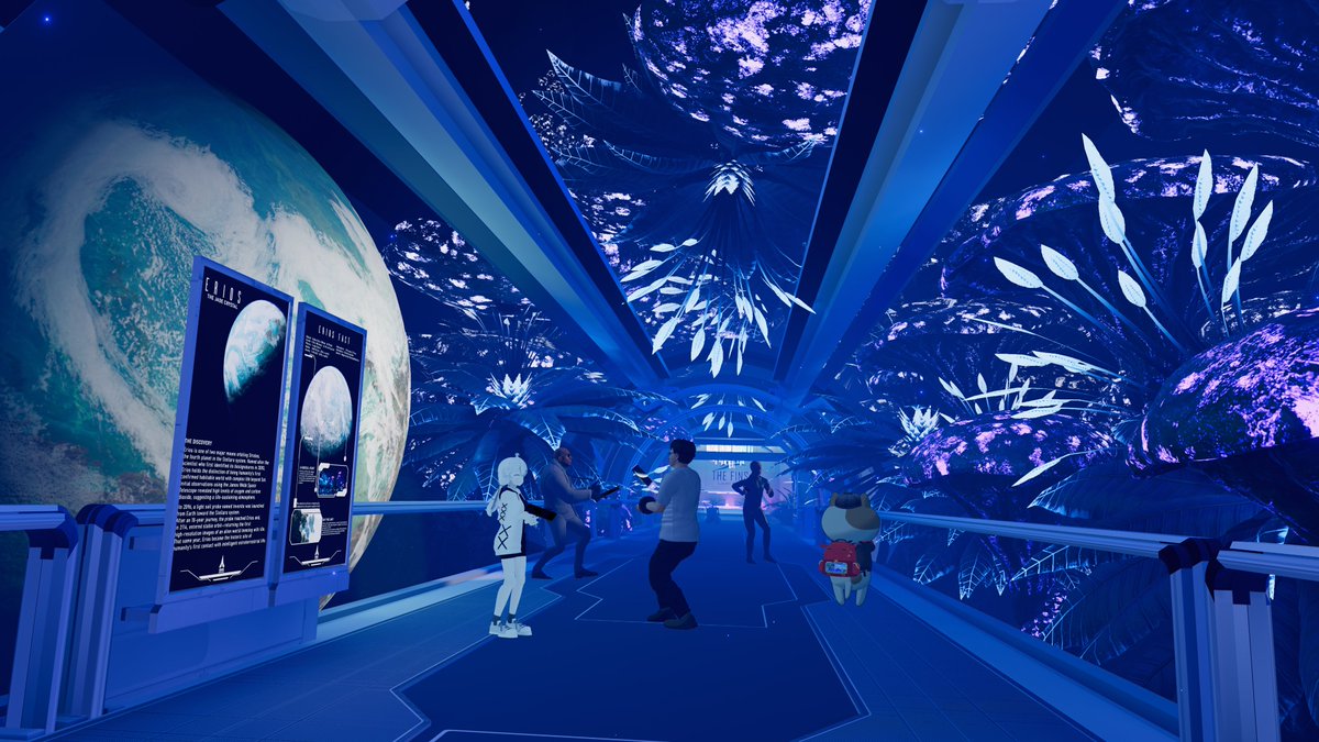 Usemame_VRC's tweet photo. （2/3）SAVA.6447 Project Lost Worlds 20260701
①バOと用心棒化のメタマン
②ジーフォースは強すぎるのでメタマンはスタンされた（の感じ）。シャトルは実際に移動したので、髪は結構いい感じに無重力っぽいです
③軌道ステーションのいいシーン
④自撮り、ずっと入口のサメのぬいぐるみに持っている https://t.co/TiMXJJP6eP