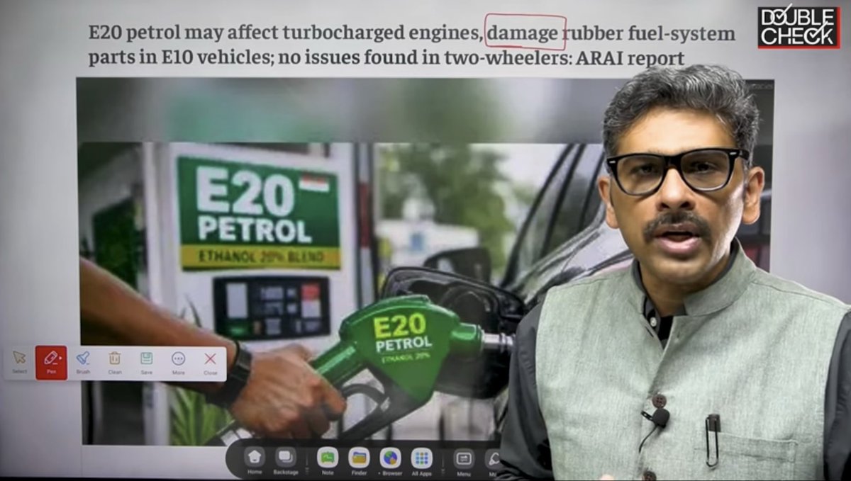 vmanjunath's tweet photo. E20 damaging turbocharged engines . 
@volklub was cautioning the same. 
🎥: @sanket https://t.co/gkK8gbzMQc