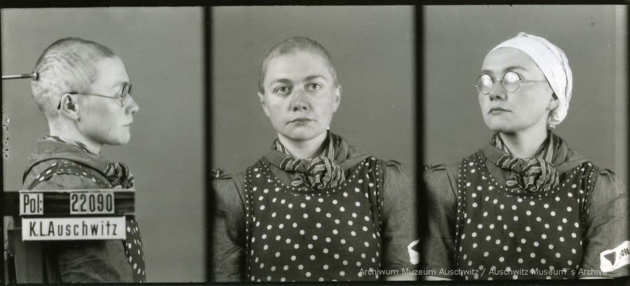 AuschwitzMuseum's tweet photo. 7 July 1992 | Polish woman Seweryna Szmaglewska passed away (b. 1916). 

In #Auschwitz from 6 October 1942 (no. 22090). She escaped during the evacuation. After the war - a writer, the author of one of the first memoirs about Auschwitz, „Smoke over Birkenau”. https://t.co/ABEgPI5DwX
