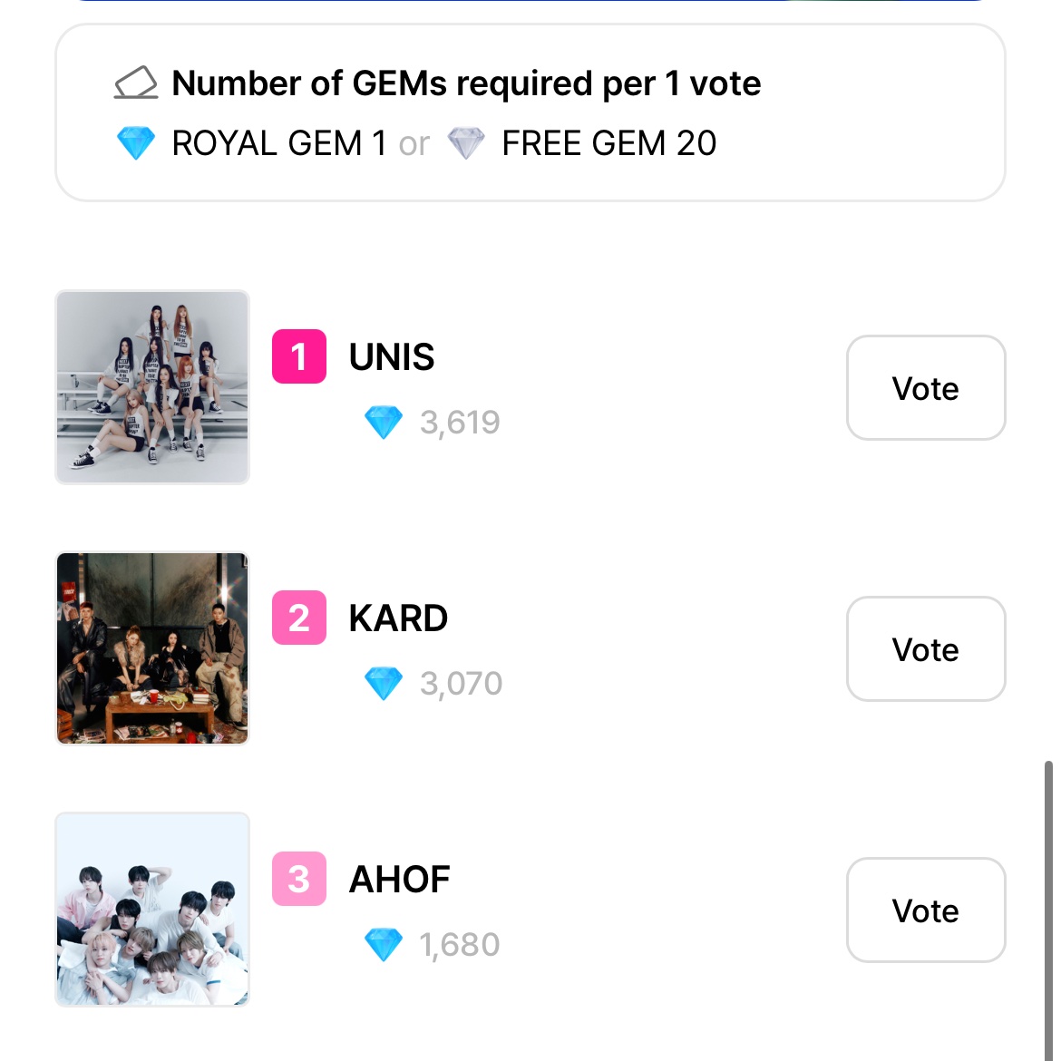 audpeaks's tweet photo. We are 2nd place now — I will try to get us back to #1 …

#KARD #카드
#NOWHERE #WhereToNow_Part2 https://t.co/xIy3kVfTcf