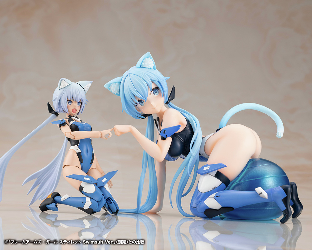 kotobukiya_2han's tweet photo. ＼ご予約受付中！／
スティレット Swimsuit Ver.（特典付）

「スティレット Swimsuit Ver.」が早くもフィギュア化！
島田フミカネ氏制作のイラストをもとに、猫をイメージした可愛らしいポージングで立体化✨

コトブキヤショップ限定特典は「表情替えパーツ」🎁
https://t.co/xcaOFIBuQ0
#FAガール https://t.co/Ht75S5KS7I