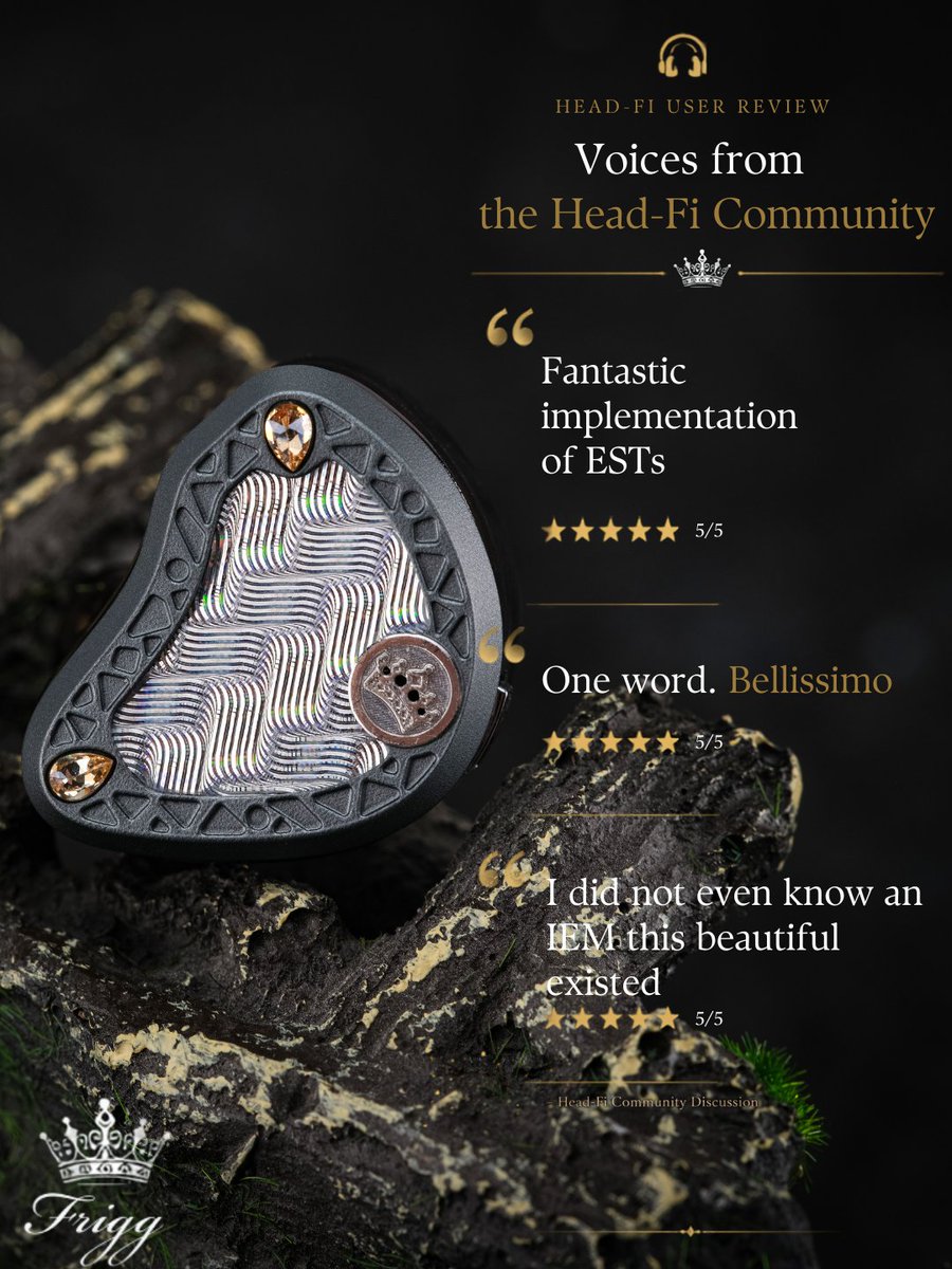 kinera13's tweet photo. Every impression tells part of Frigg's story.
Thank you to everyone on Head-Fi and beyond who shared your time, your music, and your honest thoughts with us.
Your words inspire what comes next.
👑 To Listen Is To Be Crowned.
#Kinera #Frigg #HeadFi #Audiophile https://t.co/A0BxUm3Obv