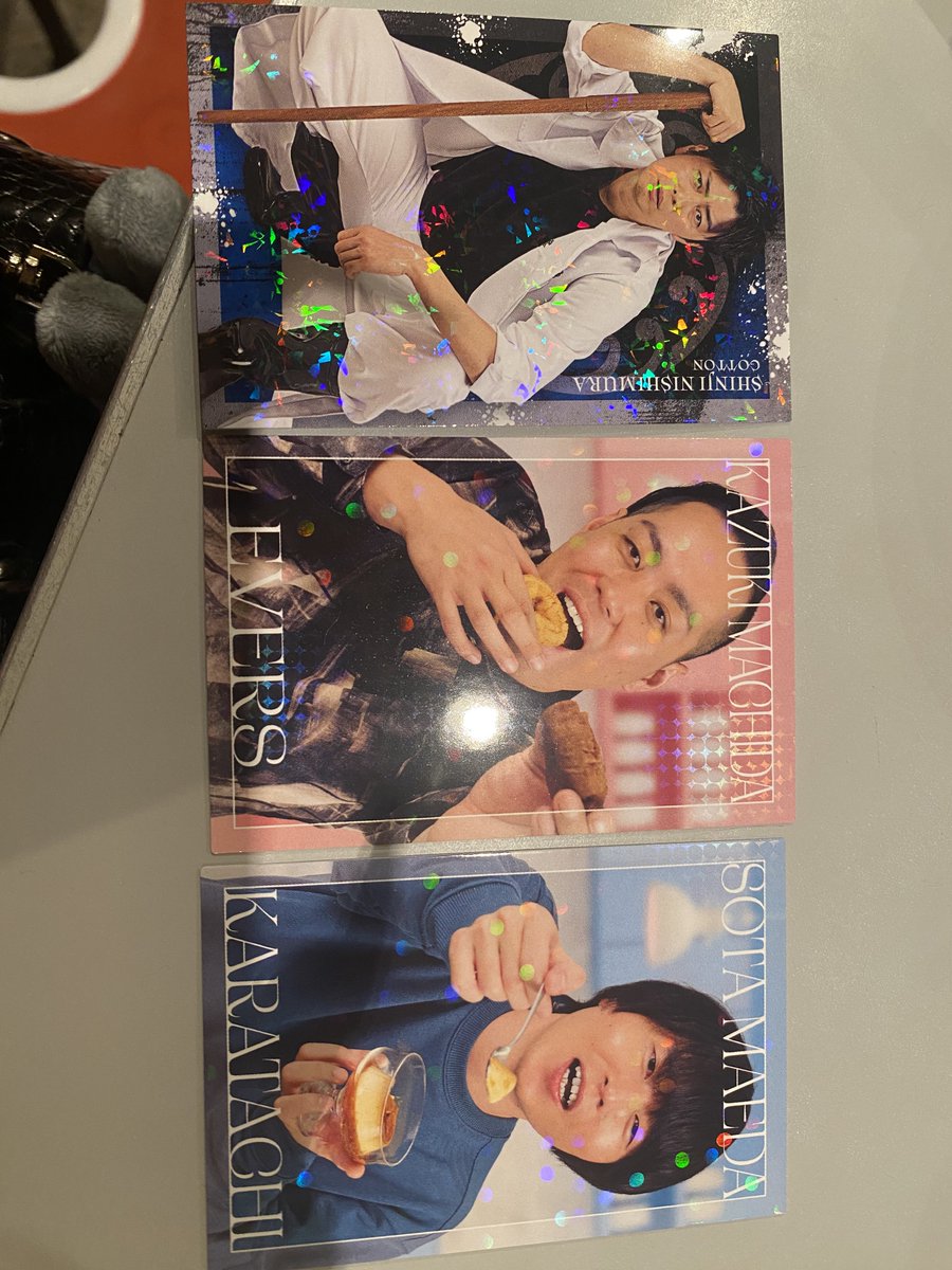 _hanapi424's tweet photo. よしもとコレカ 7th 交換

【譲】画像のもの エバース ヨネダ2000 フースーヤ たくろう オダウエダ カラタチ

【求】ケビンス 仁木　同種、又は同レアリティ

本日渋谷にて手渡し、郵送可能です。 https://t.co/uNuTdUcwTa