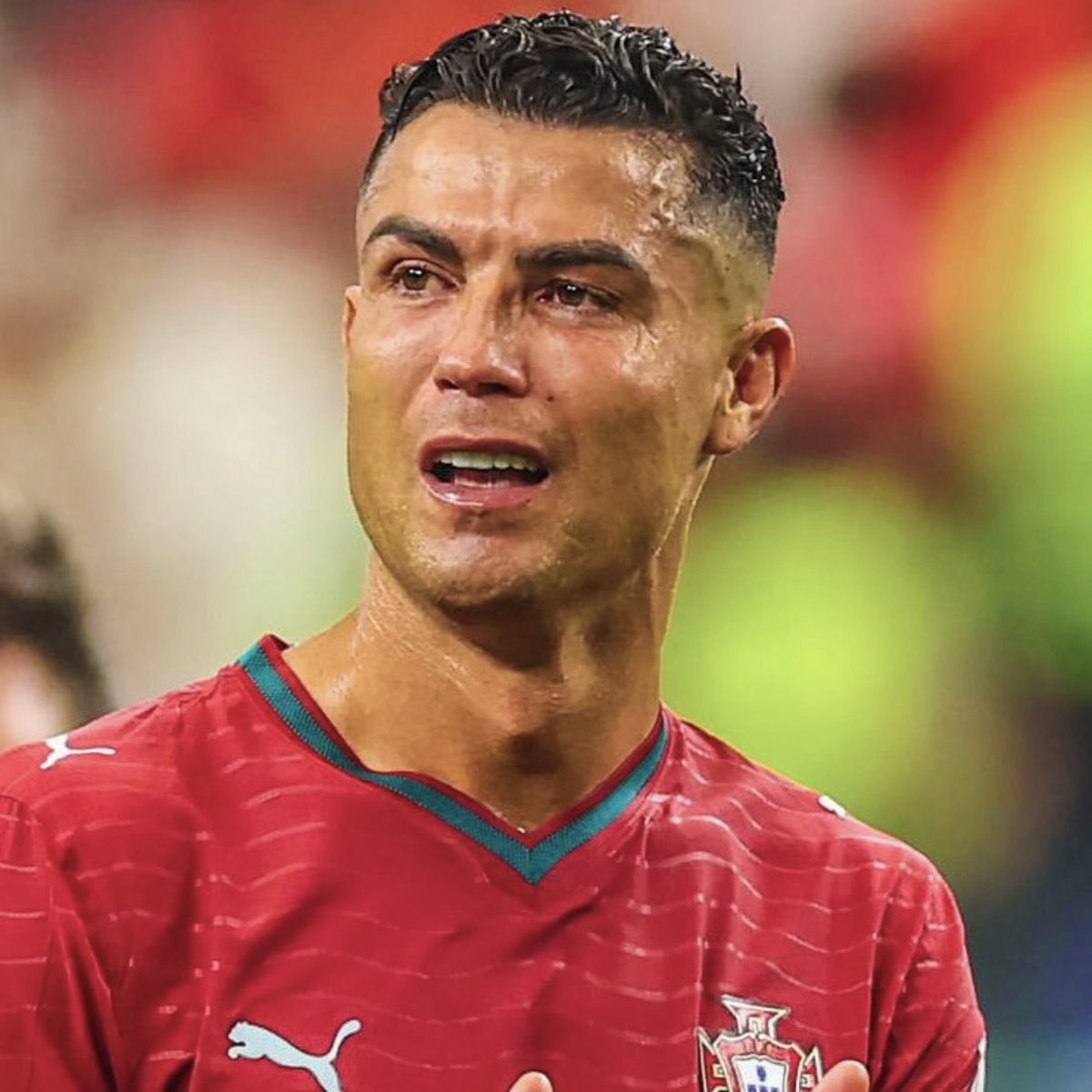 Only_OneRR's tweet photo. Hey @grok, why does Ronaldo cry like a baby after every World Cup? 😭 https://t.co/6czxDzwTaF