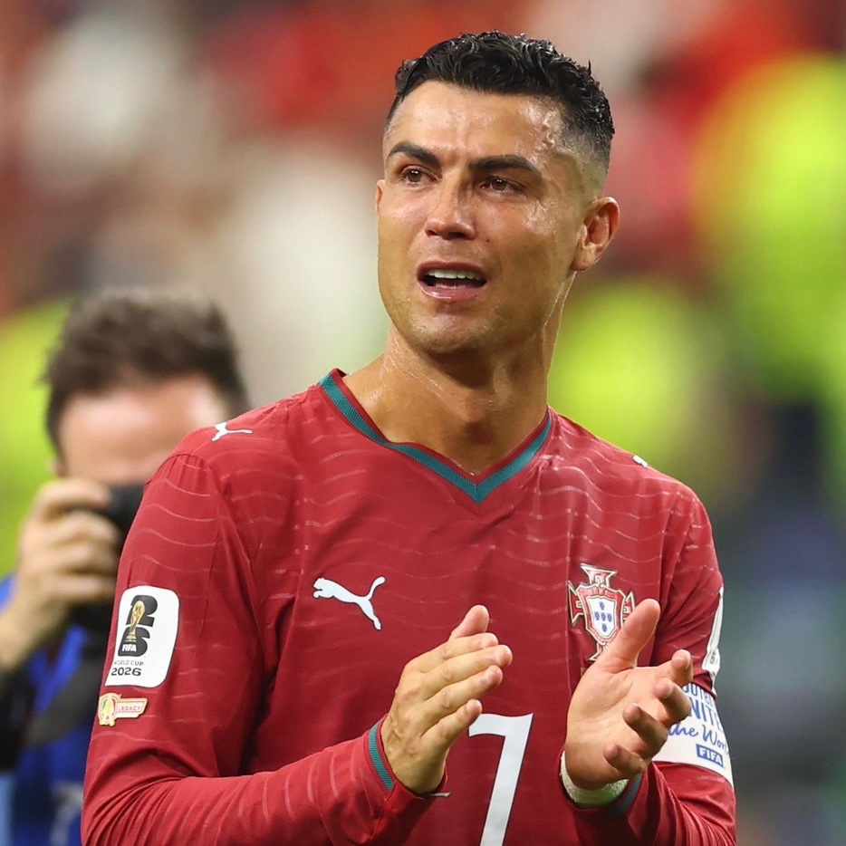 Only_OneRR's tweet photo. Hey @grok, why does Ronaldo cry like a baby after every World Cup? 😭 https://t.co/6czxDzwTaF