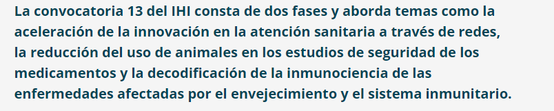 EENGalacteaplus's tweet photo. 🇪🇺 Call 13 Iniciativa de Salud Innovadora (IHI)
3 Topics - Máx. contribución IHI 53,2 M€.
#EENCanHelp
https://t.co/w9Dg5aaPjm https://t.co/TmZtMclKAs