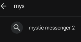 Vega23al_'s tweet photo. who is looking for mystic messenger 2 in the play store i'm crying https://t.co/A57tYA0crN