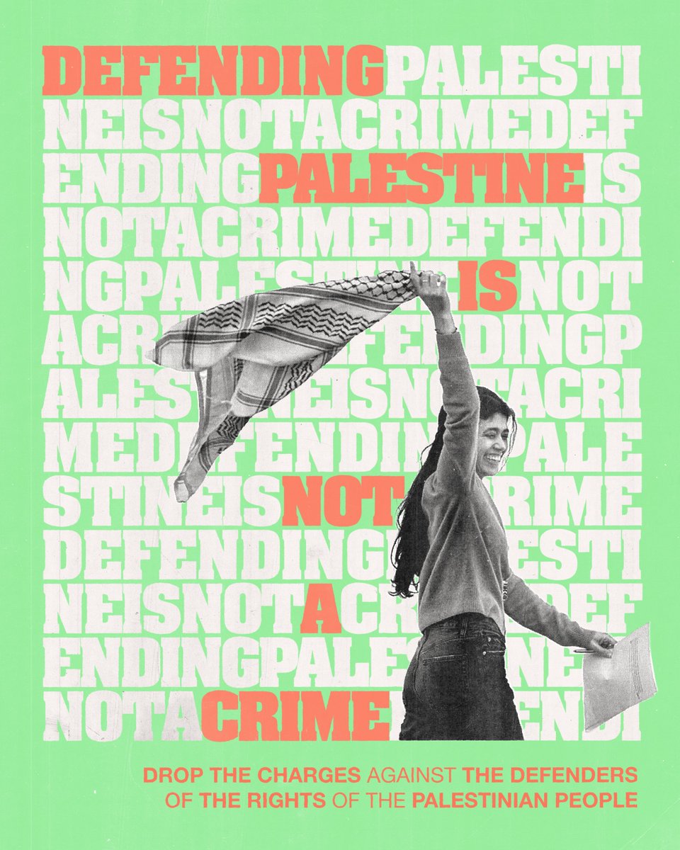 SalisIlaria's tweet photo. Piena solidarietà alla mia collega Rima Hassan @RimaHas, oggi sotto processo a Parigi per un semplice tweet che affermava un principio tanto semplice quanto universale:
«Finché esisterà l’oppressione, la resistenza non sarà soltanto un diritto, ma un dovere.»

È evidente che, oltre a essere l’ennesimo episodio di persecuzione nei confronti di una delle figure più simboliche della solidarietà internazionale con la Palestina, si tratta di un attacco politico contro l’intero movimento che sostiene il popolo palestinese.

Un attacco che dobbiamo respingere insieme.
Ci avevano già provato all’indomani del 7 ottobre.
Ci riprovano ancora, in tutta Europa.

Ma non riusciranno a ridurre al silenzio chi denuncia il genocidio, l’occupazione, i crimini e le violazioni del diritto internazionale.
La lotta per la libertà è più forte della repressione.

Continueremo a lottare per la liberazione della Palestina, perché la liberazione della Palestina è anche la liberazione dell’umanità. Di tutta l’umanità. Compresa la nostra.
#FreePalestine 🇵🇸