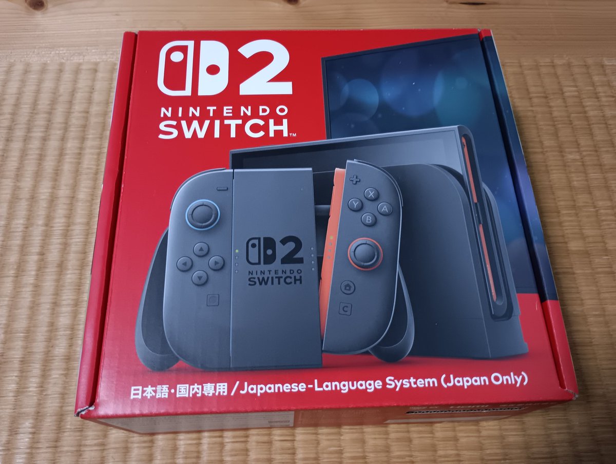 phantom_106's tweet photo. うわー、買ってしまった。で、何すれば良い？何すれば良い？　#Switch2 #Nintendo https://t.co/9w1Asl3CAB