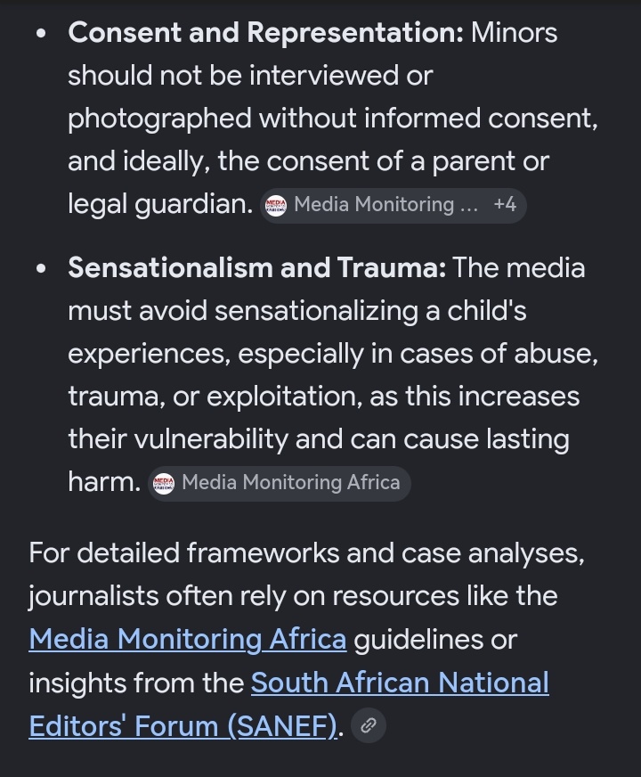 marcia_breeze's tweet photo. Number 1 principle of doing no harm or minimising it. Informed #consent goes beyond your source saying yes to being interviewed and photographed, the journalist must measure the risk of harm after publication #ProtectTheChild https://t.co/s6xvOyR0rX