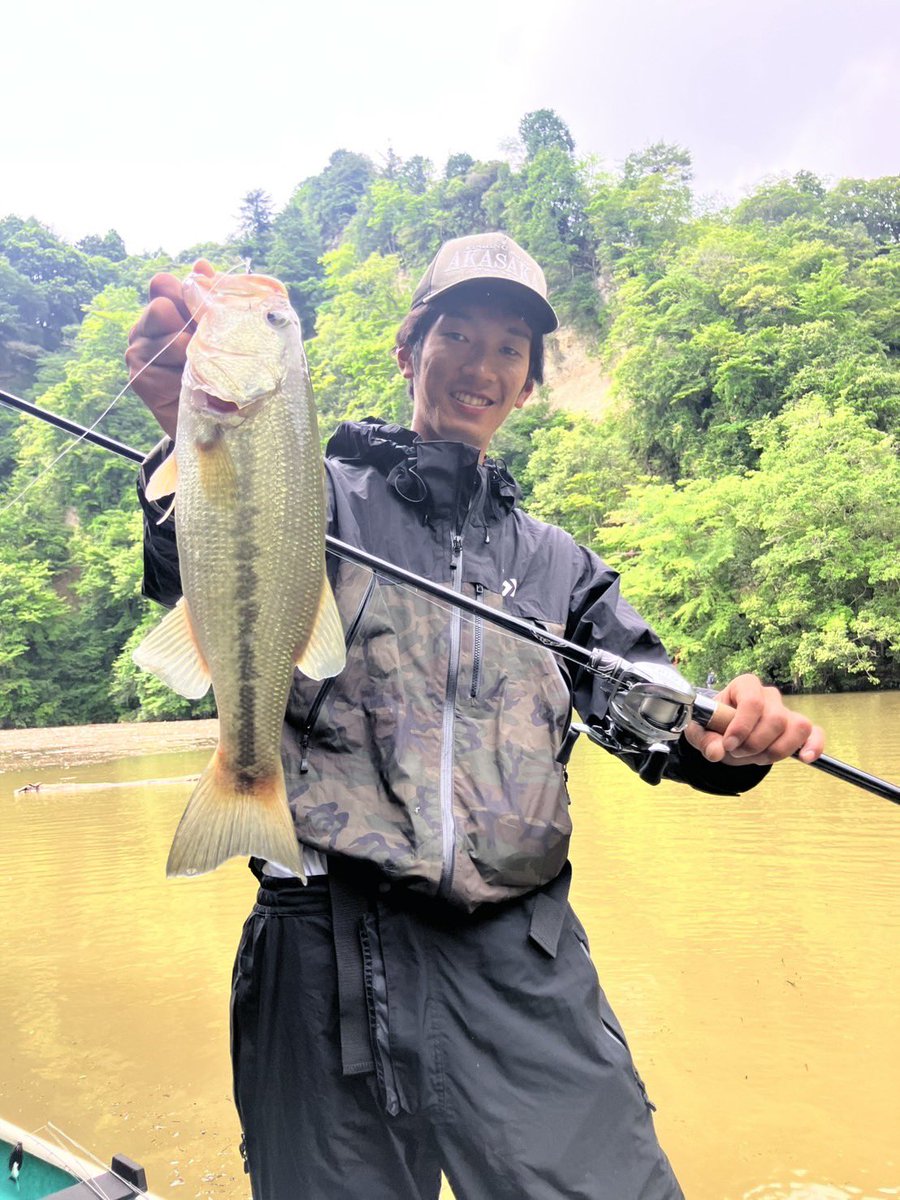 k_jjno's tweet photo. 茶色に濁った豊英ダムへ
BFPEでのカバー撃ちメインに要所ではギルネコで全域グルっと回ってきました🙌

カバー周りに魚が多く、10m程の短いストレッチで6本出てくる所もありました😊

吊るしは直下から30cmくらいをテンポよく何回も入れるとバイト増でした🥰

#アカサカ釣具
#PR
#豊英ダム https://t.co/nvkDXxpCqO